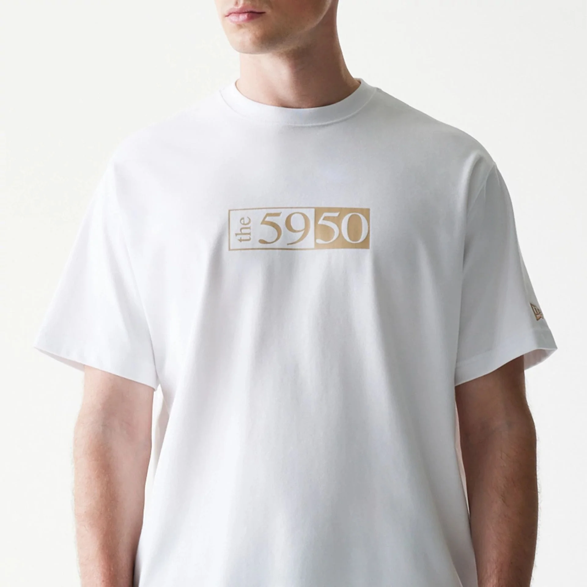 59FIFTY Fitted Cap Description Graphic White T-Shirt - Image 3