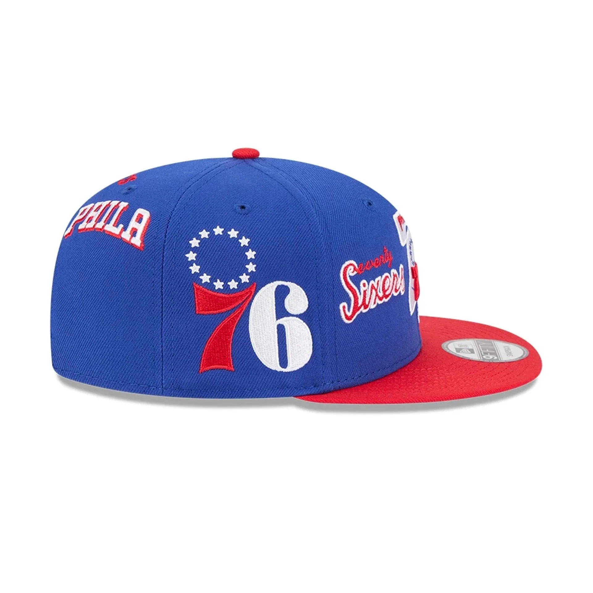 76ers NBA Hardwood Classic ASG Blue 9FIFTY Snapback Adjustable Cap - Image 7