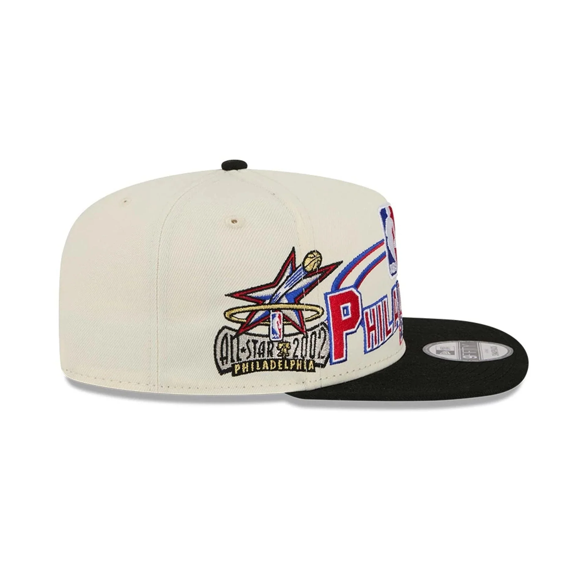 76ers NBA Hardwood Classic ASG White 9FIFTY A-Frame Snapback Cap - Image 5