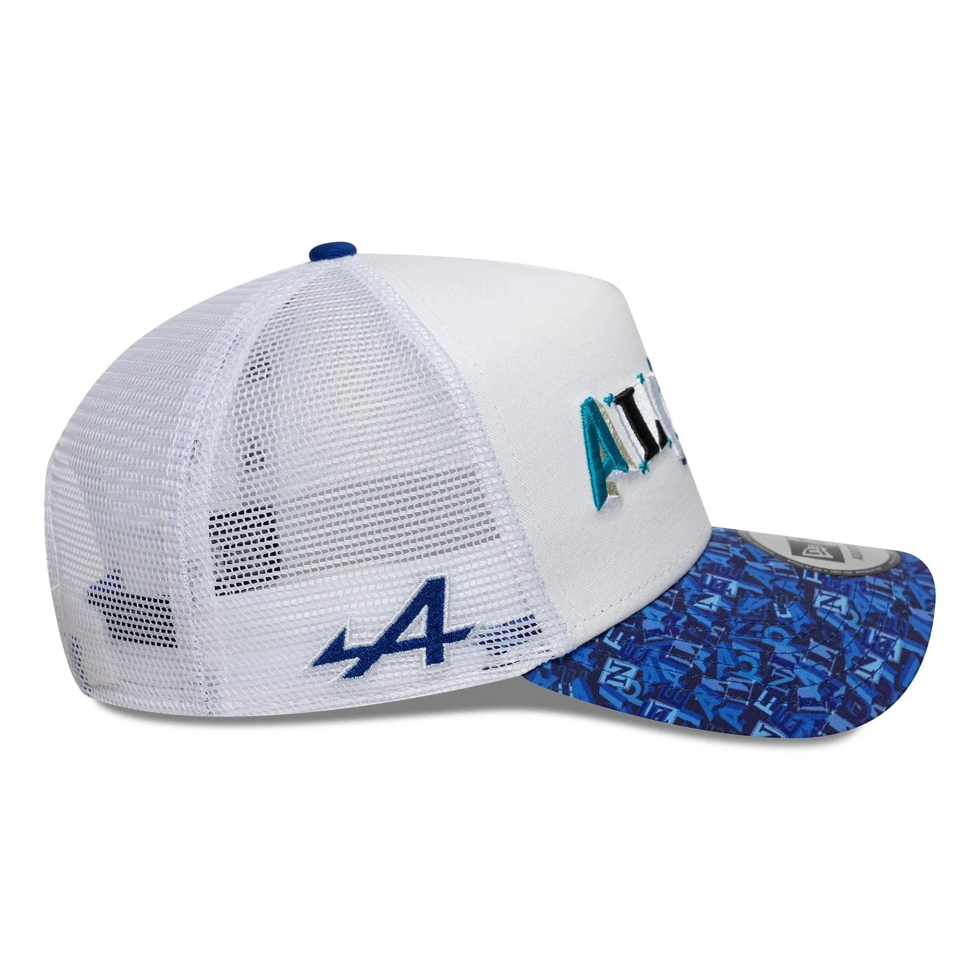Alpine Racing All Over Print White 9FORTY A-Frame Trucker Cap - Image 6