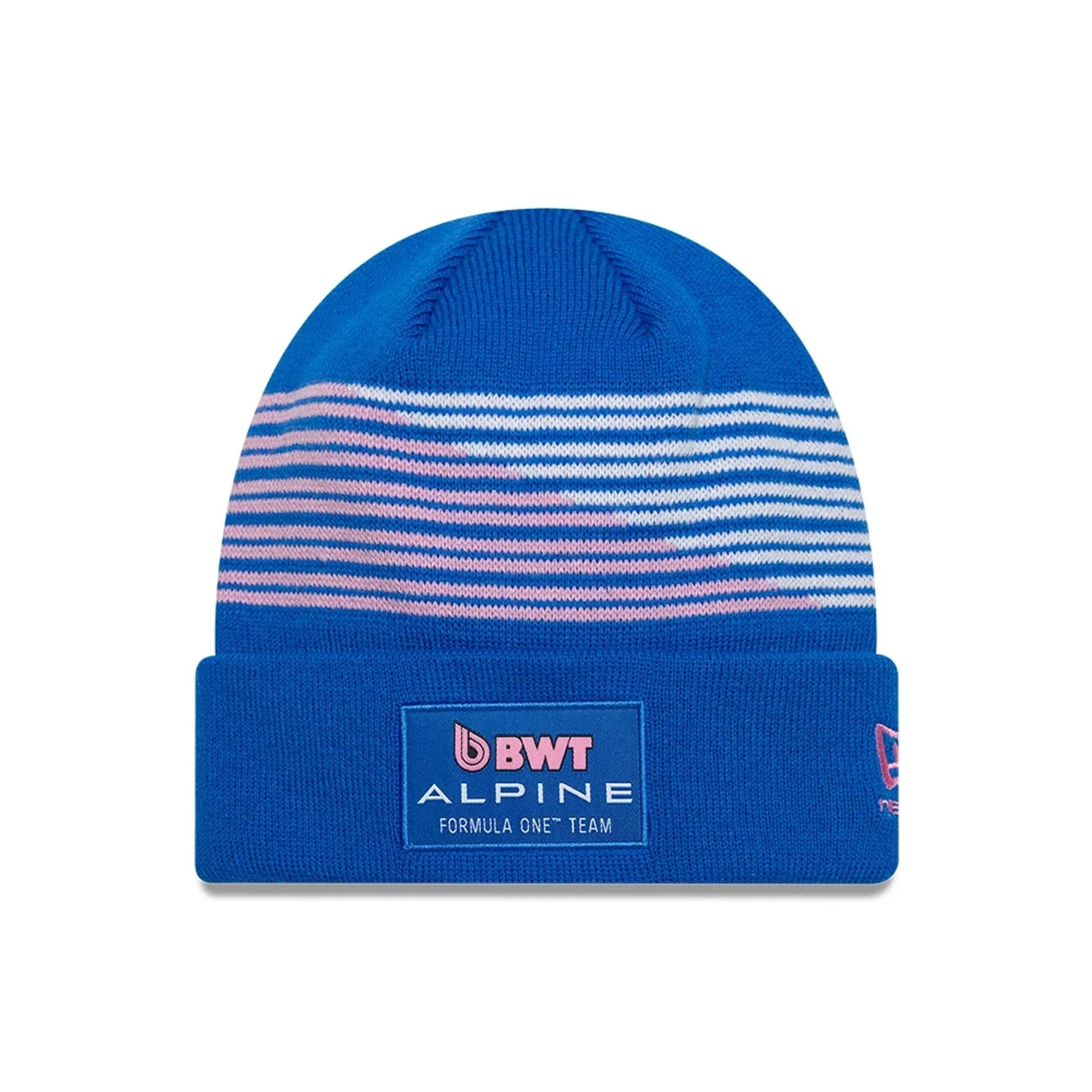 Alpine Racing Team Blue Cuff Knit Beanie Hat - Image 2