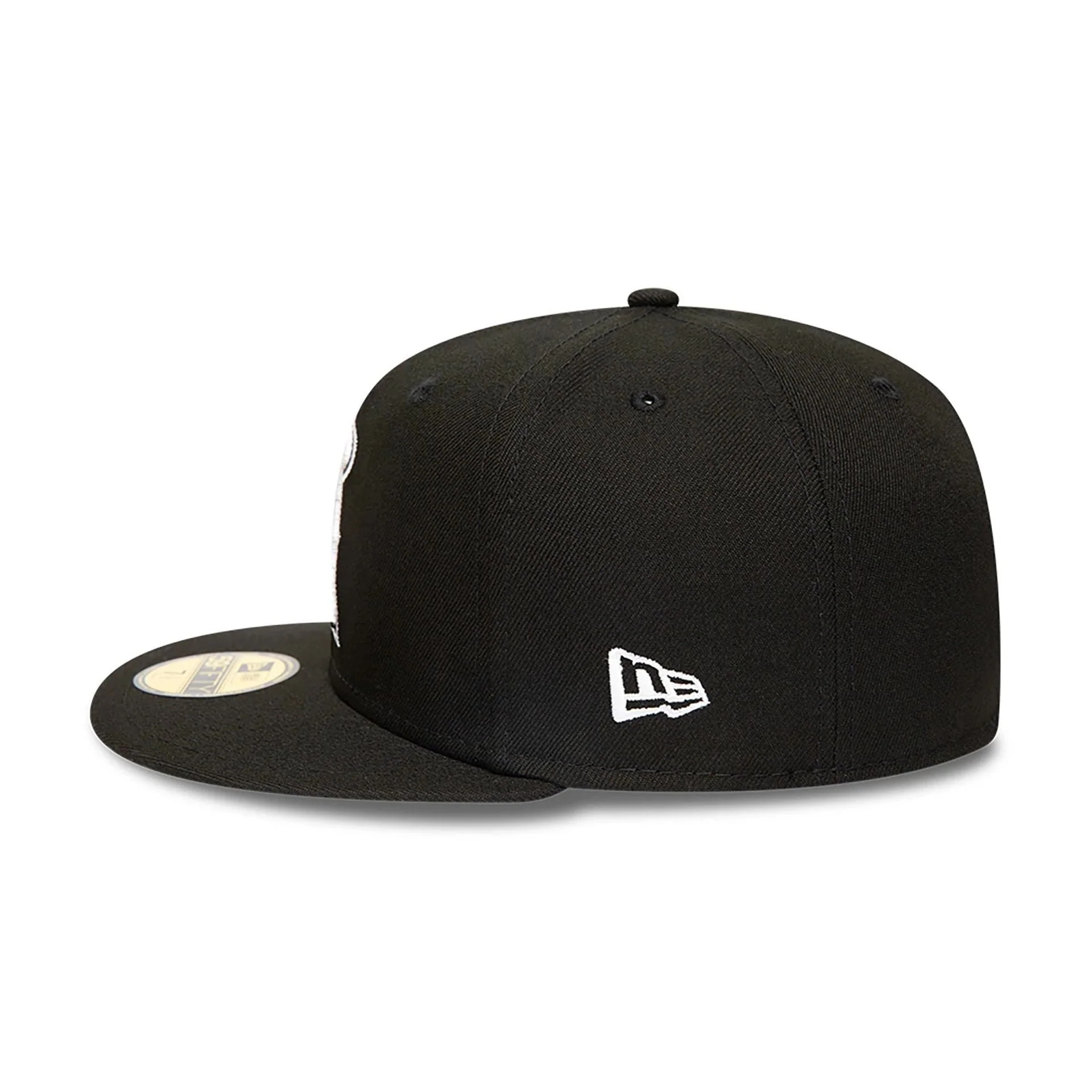 Anaheim Angels MLB Black and White 59FIFTY Fitted Cap - Image 4
