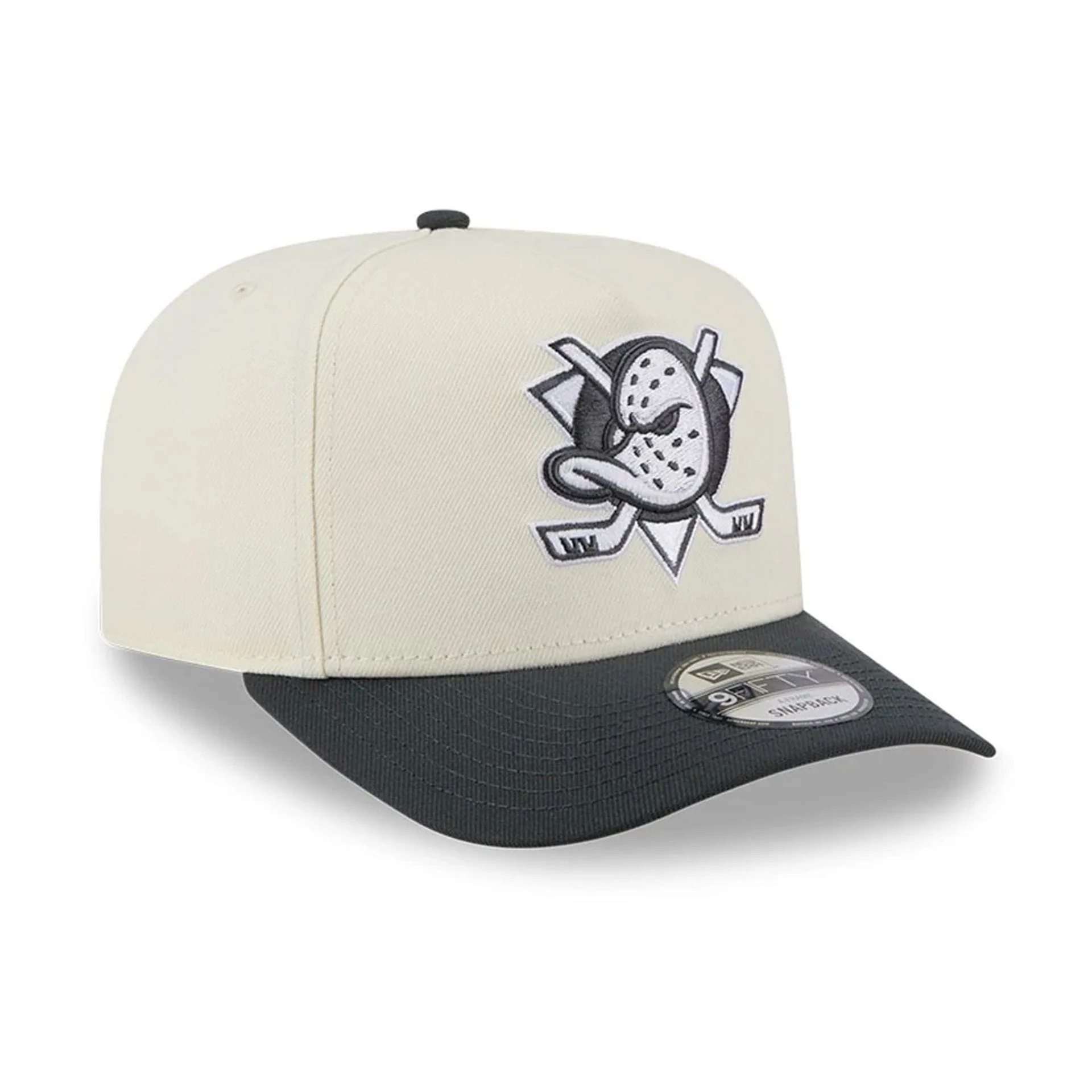 Anaheim Ducks NHL Chrome Cream 9FIFTY A-Frame Snapback Adjustable Cap - Image 4