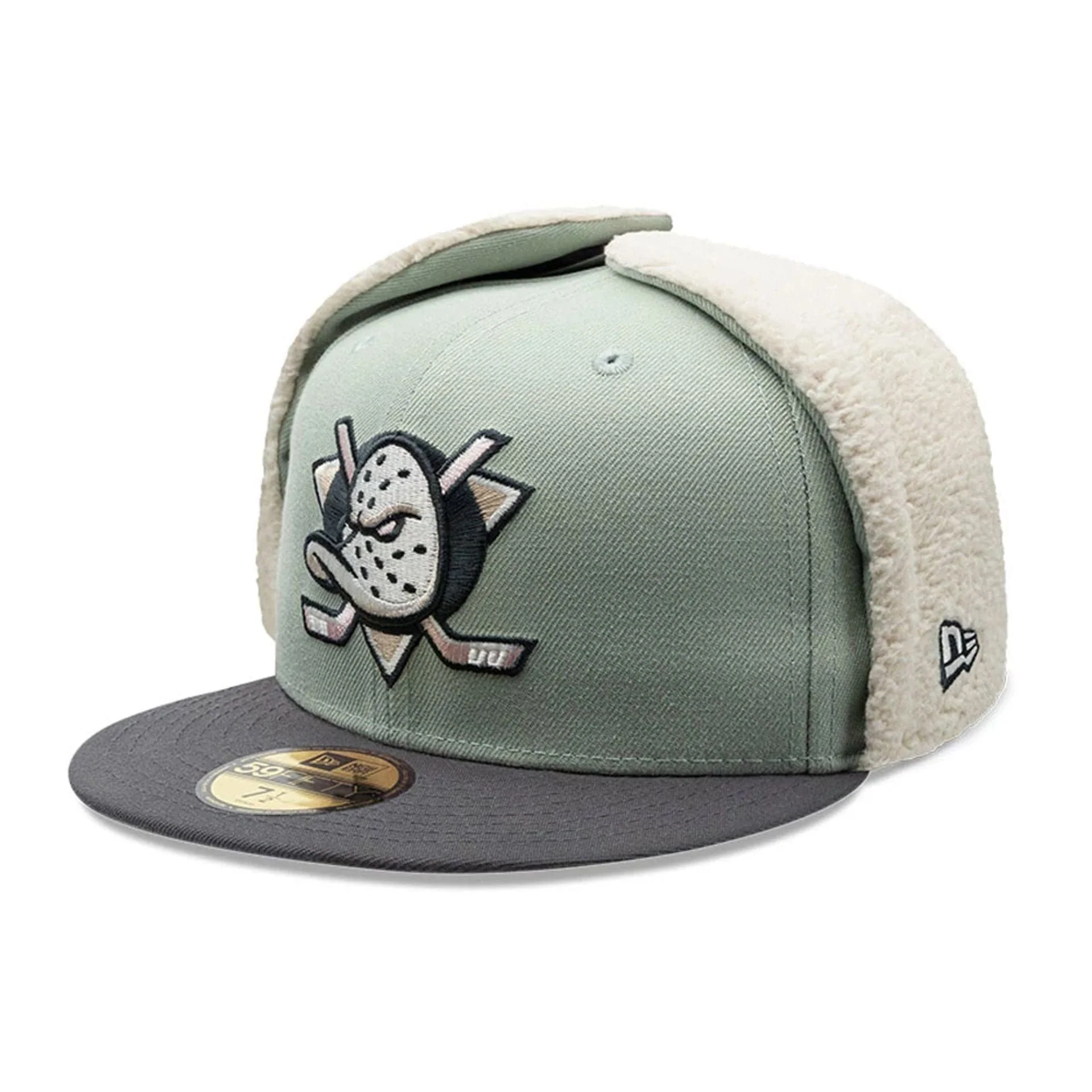 Anaheim Ducks NHL Patch Pastel Green Dogear 59FIFTY Fitted Cap - Image 5
