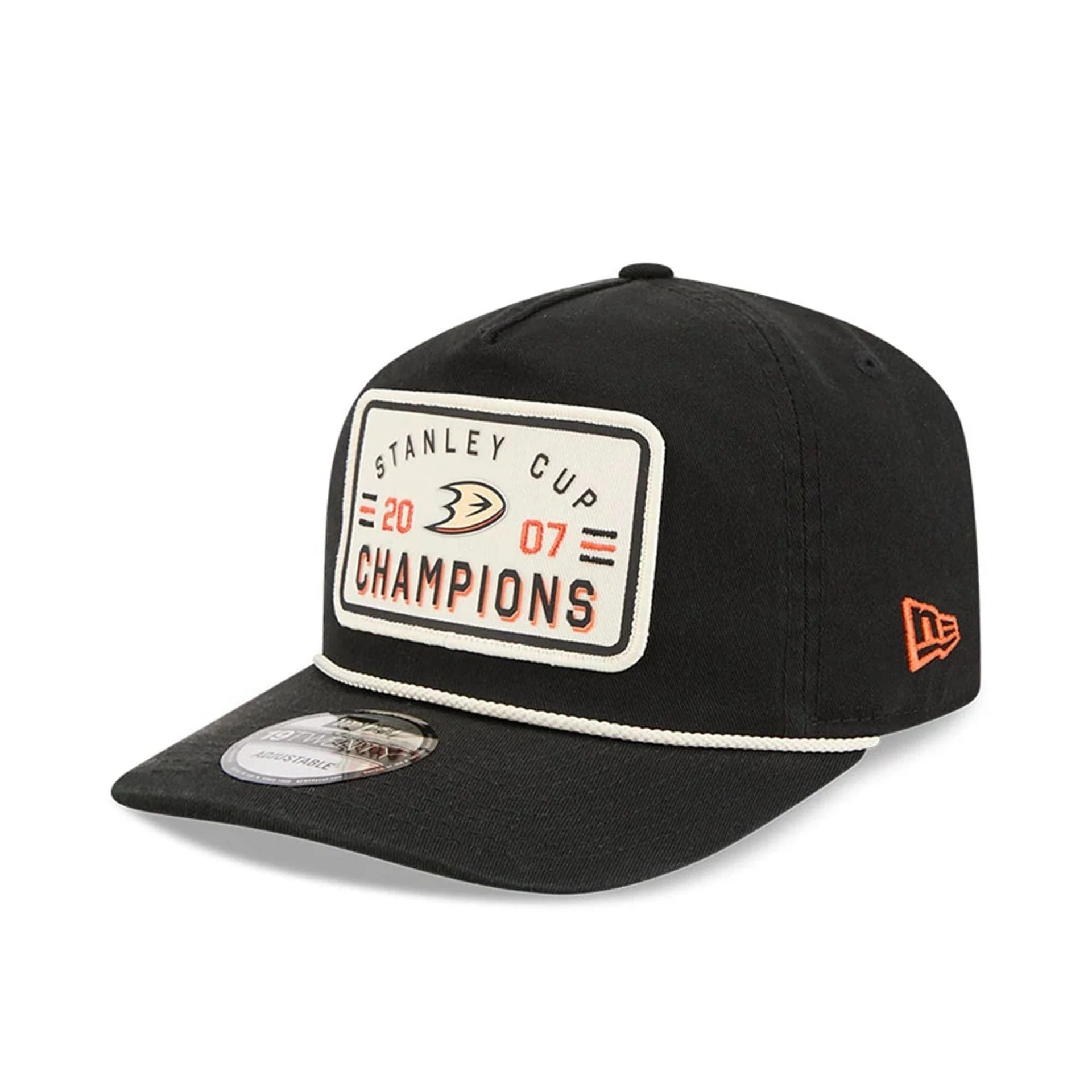 Anaheim Ducks NHL Stanley Cup Champions Black 19TWENTY Adjustable Cap - Image 4