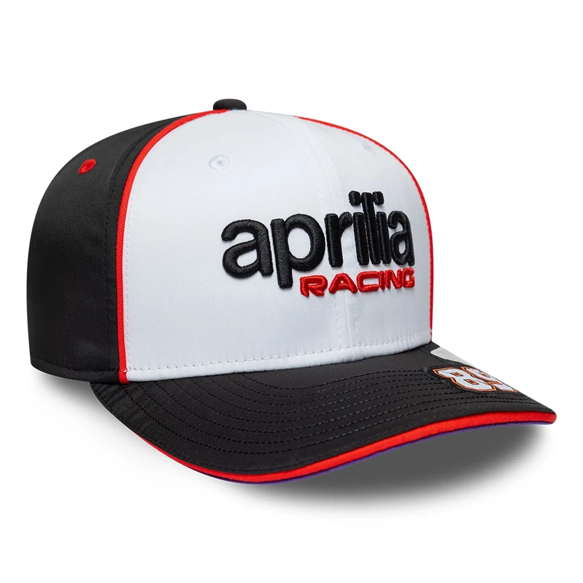 Aprilia Replica Jorge Martin White 9SEVENTY Stretch Snap Adjustable Cap - Image 5