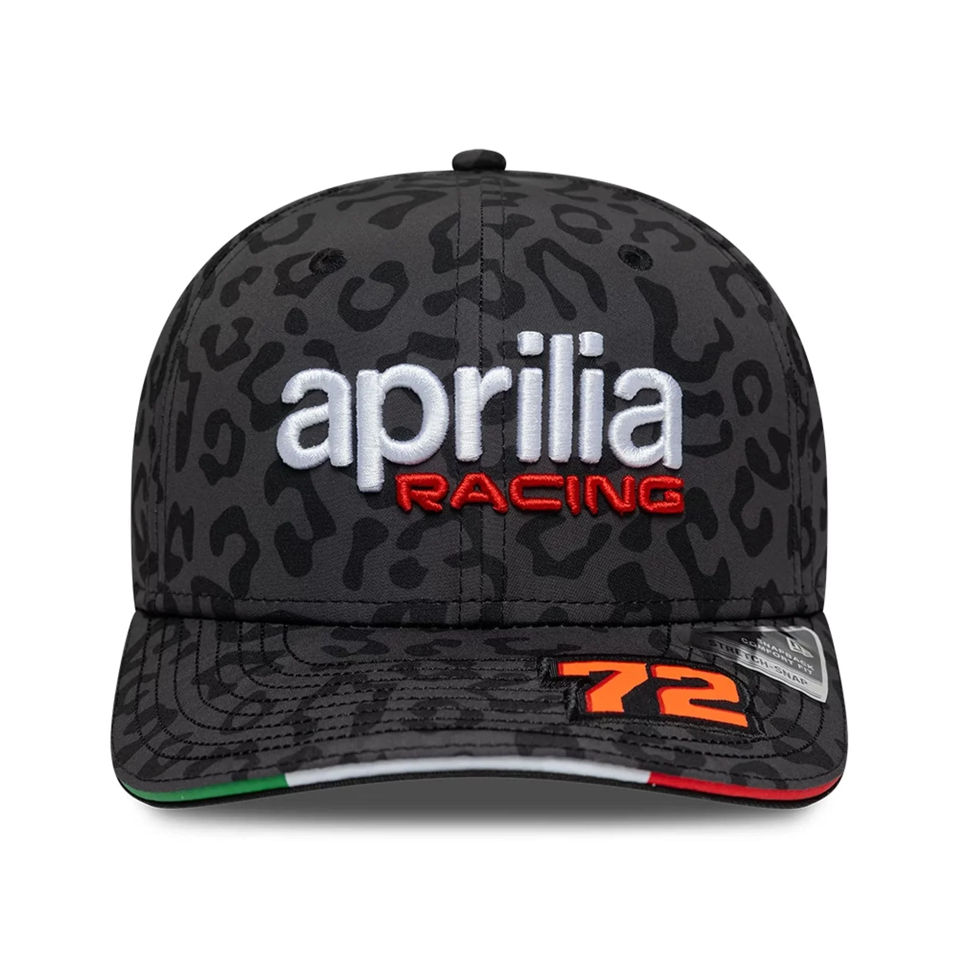 Aprilia Replica Marco Bezzecchi Mugello Race Special Black 9SEVENTY Stretch Snap Adjustable Cap - Image 2