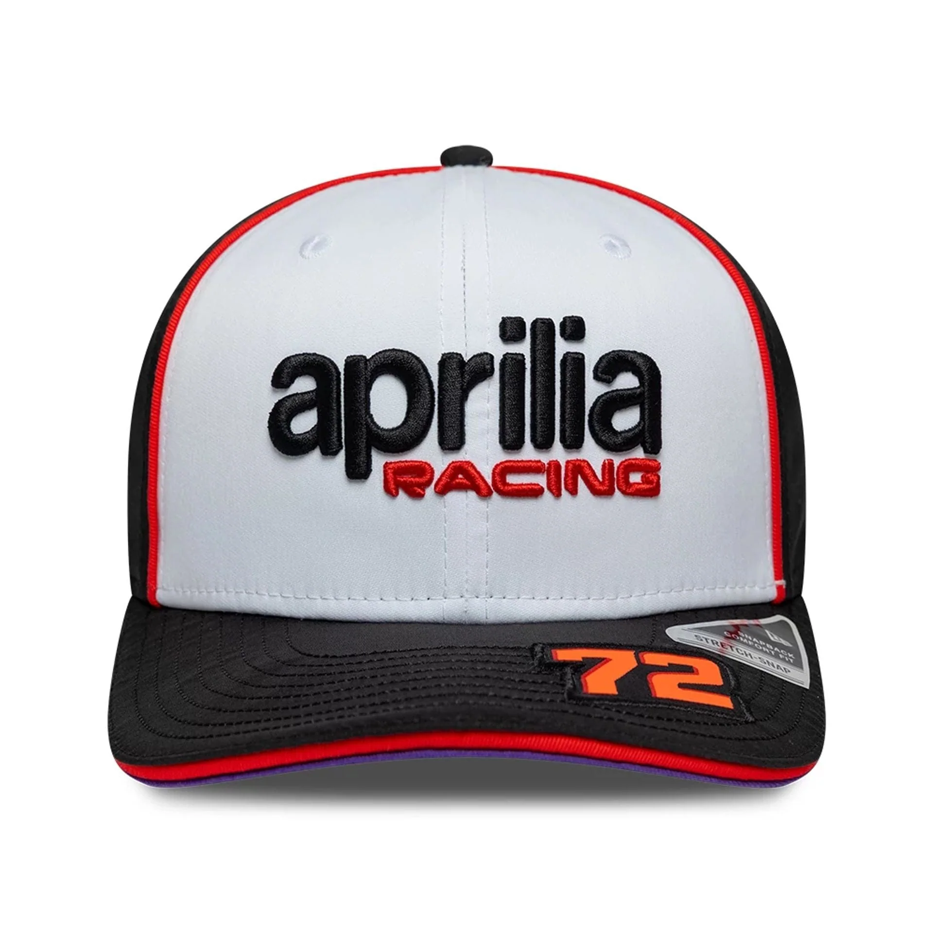 Aprilia Replica Marco Bezzecchi White 9SEVENTY Stretch Snap Adjustable Cap - Image 3