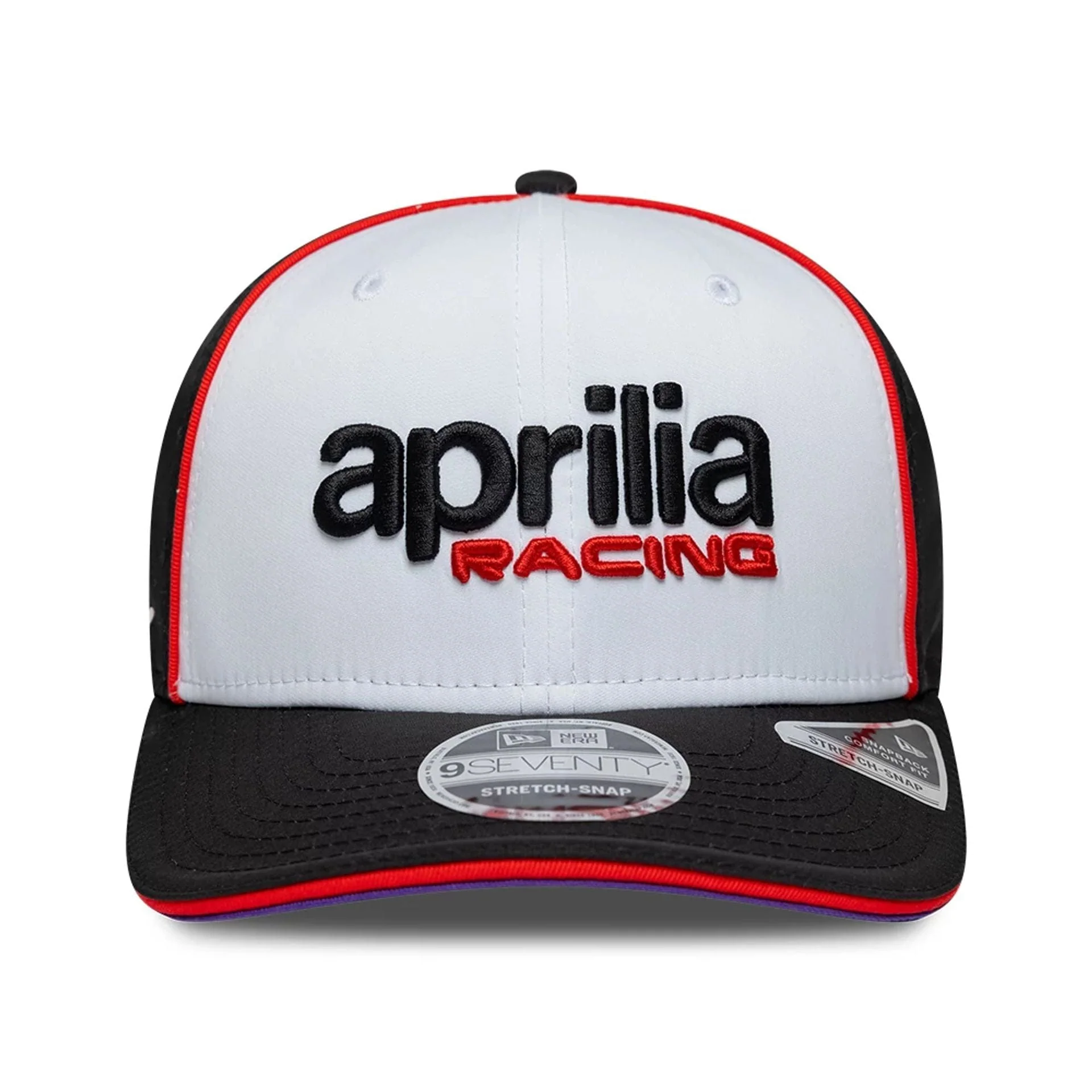 Aprilia Team White 9SEVENTY Stretch Snap Adjustable Cap - Image 4