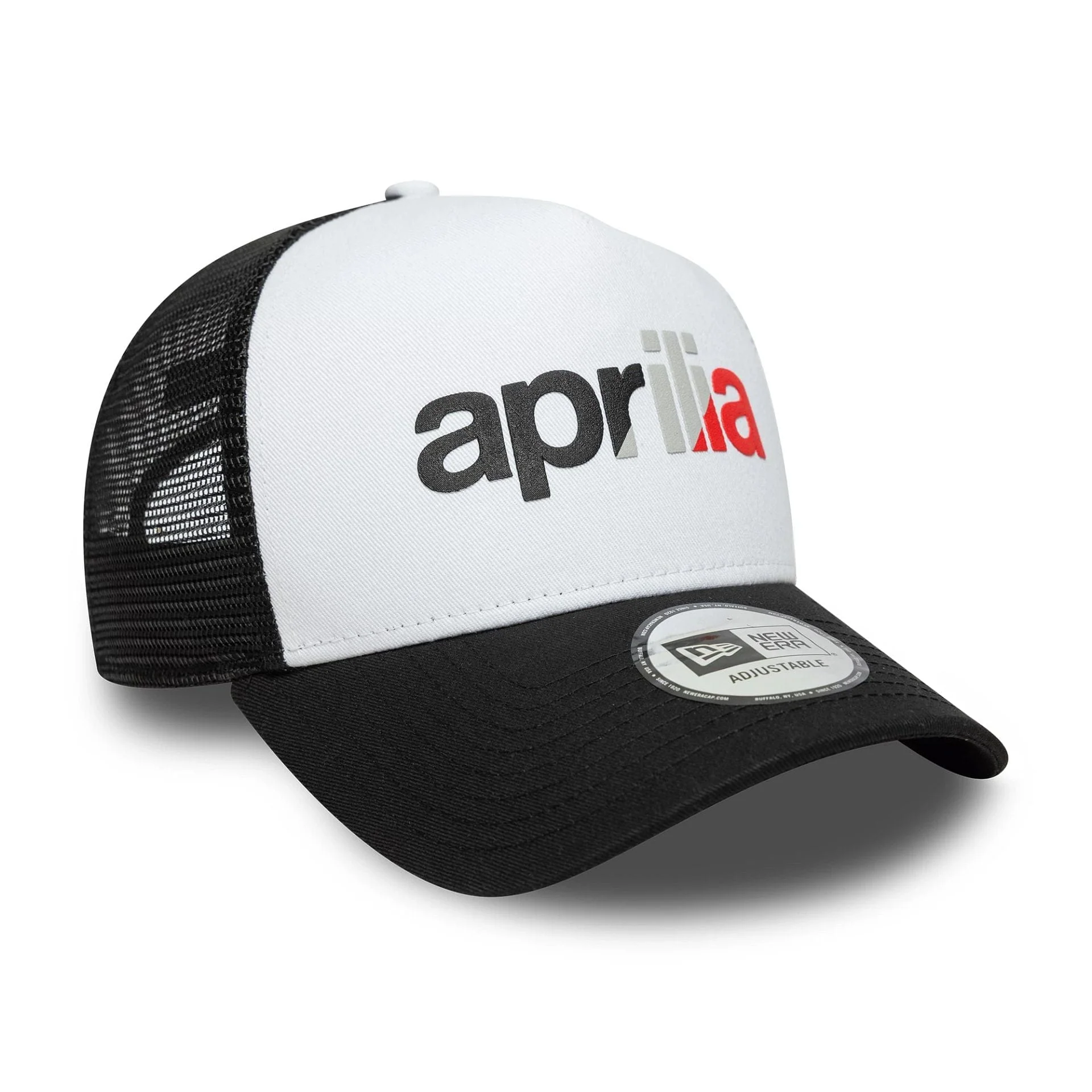 Aprilia Wordmark Black 9FORTY A-Frame Trucker Cap - Image 3