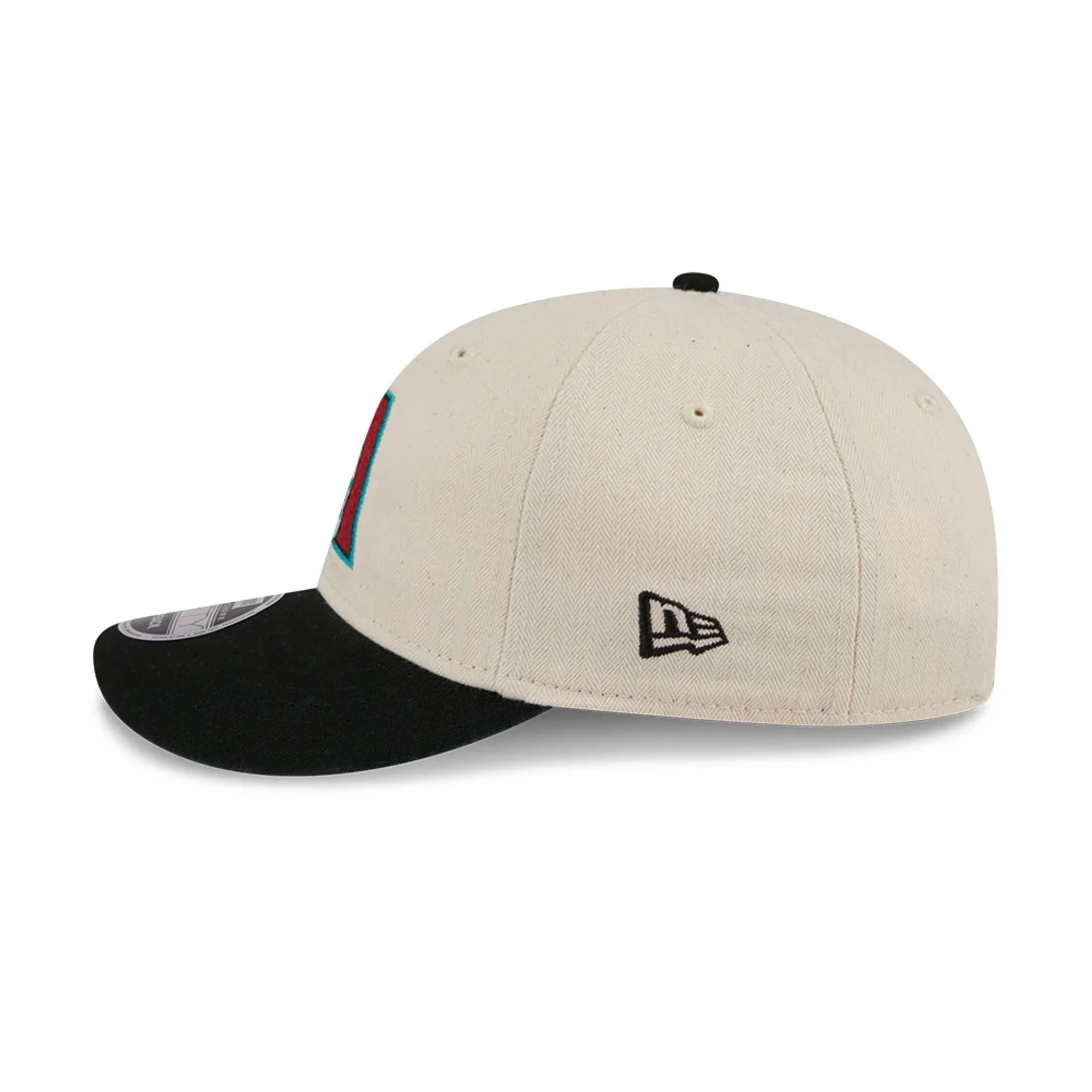 Arizona Diamondbacks MLB Americana Herringbone White Retro Crown 9FIFTY Adjustable Cap - Image 7