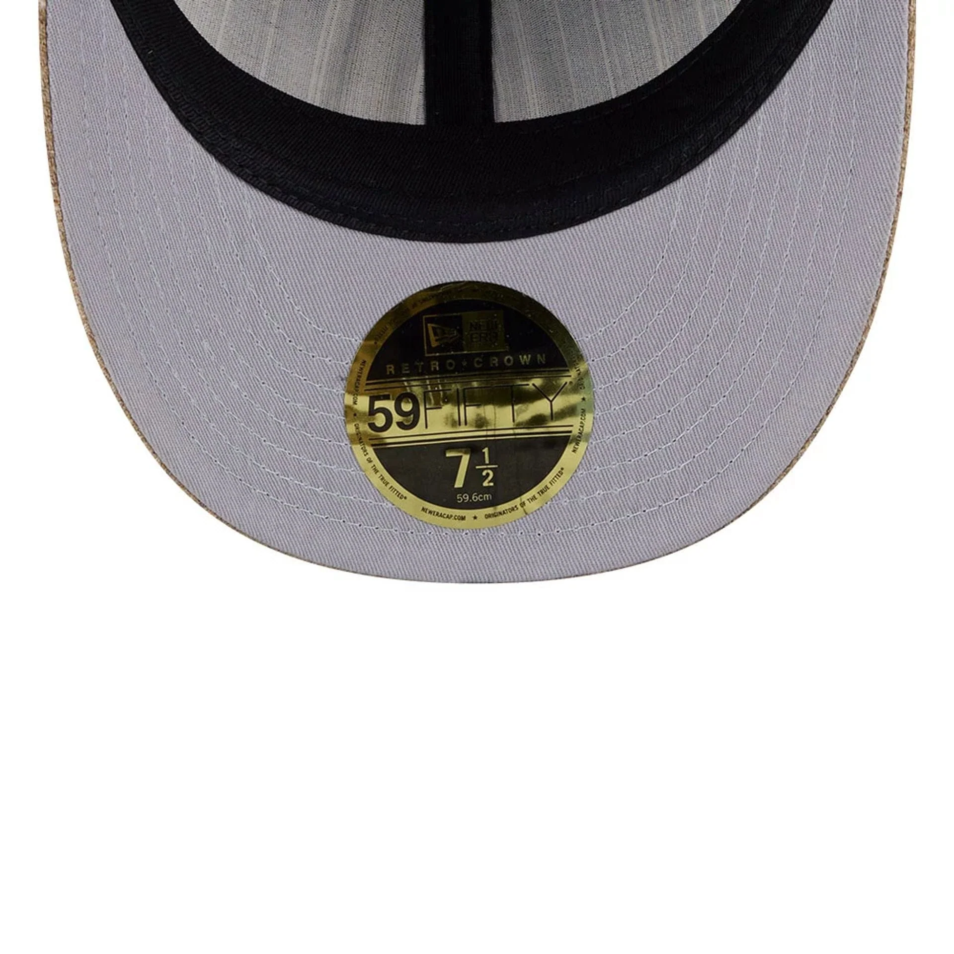 Arizona Diamondbacks MLB Vintage Tweed Open Blue Retro Crown 59FIFTY Fitted Cap - Image 2