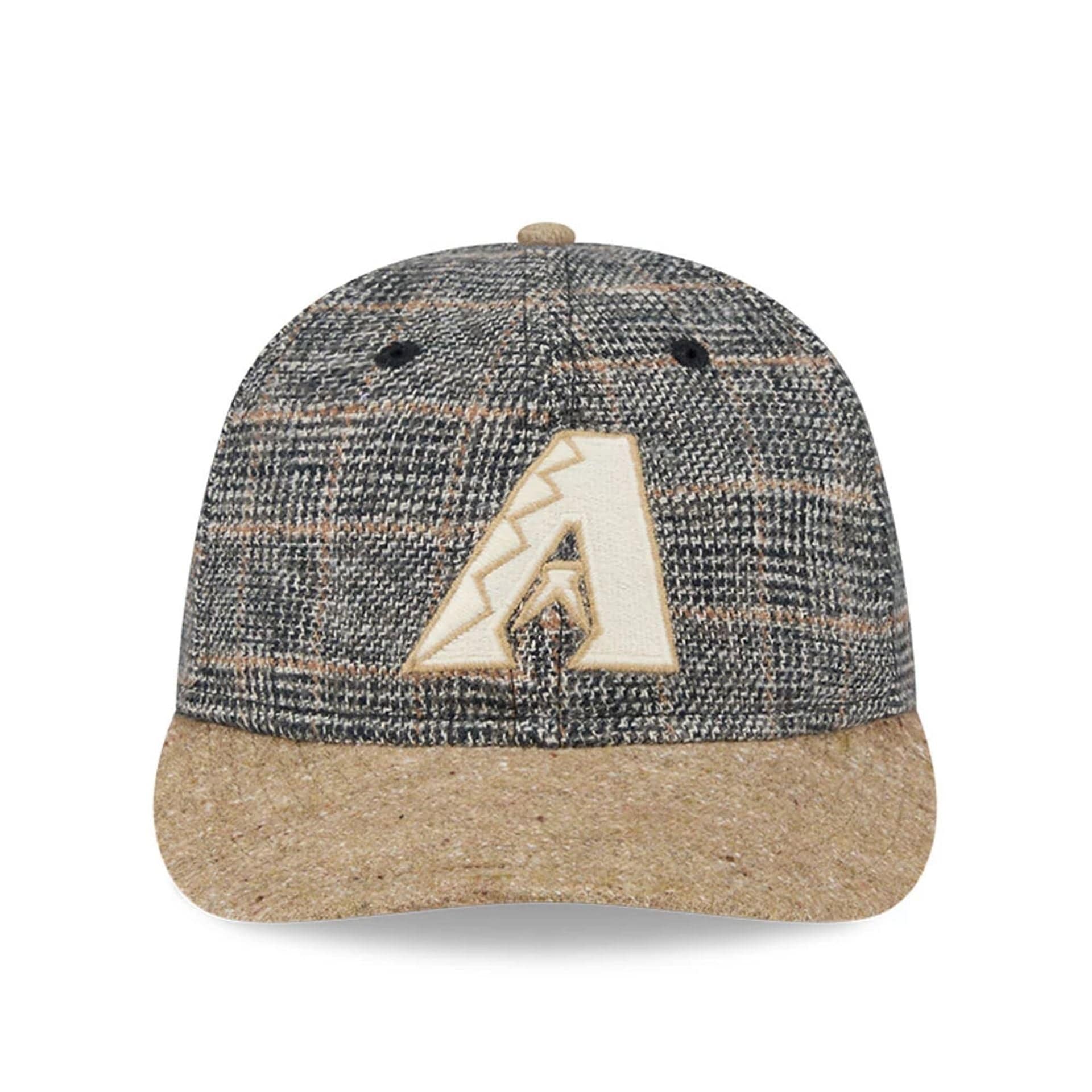 Arizona Diamondbacks MLB Vintage Tweed Open Blue Retro Crown 59FIFTY Fitted Cap - Image 4
