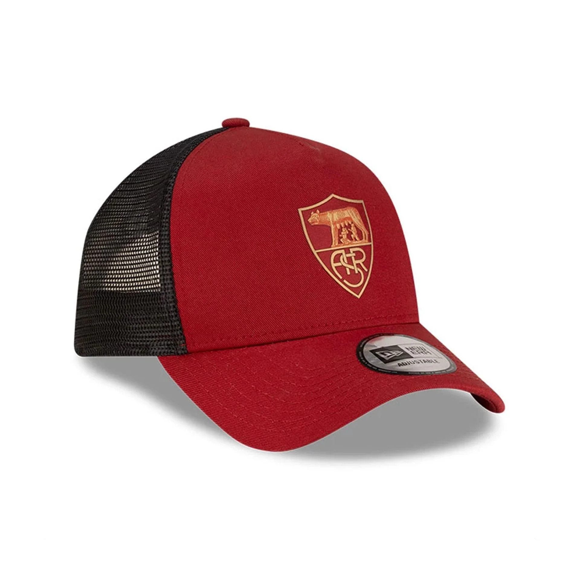 AS Roma Dark Red 9FORTY A-Frame Trucker Cap - Image 3