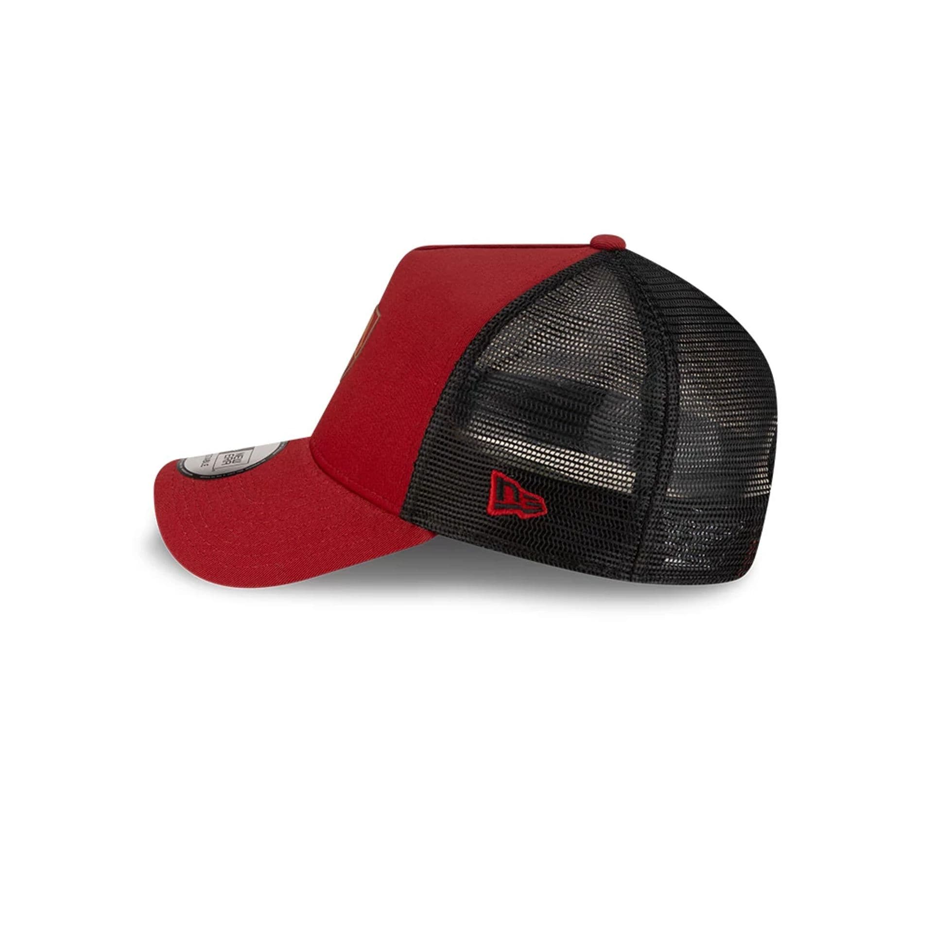 AS Roma Dark Red 9FORTY A-Frame Trucker Cap - Image 5