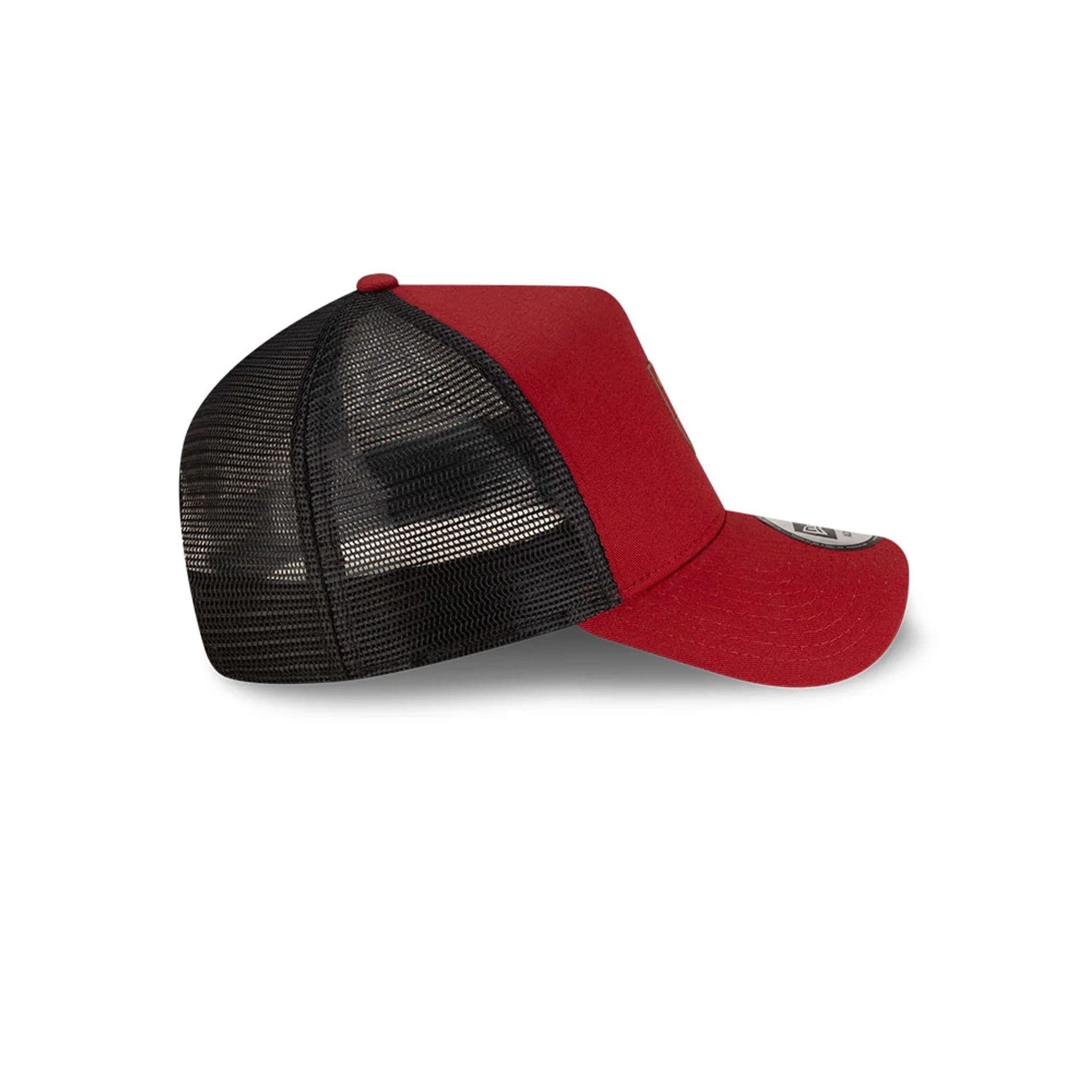 AS Roma Dark Red 9FORTY A-Frame Trucker Cap - Image 6