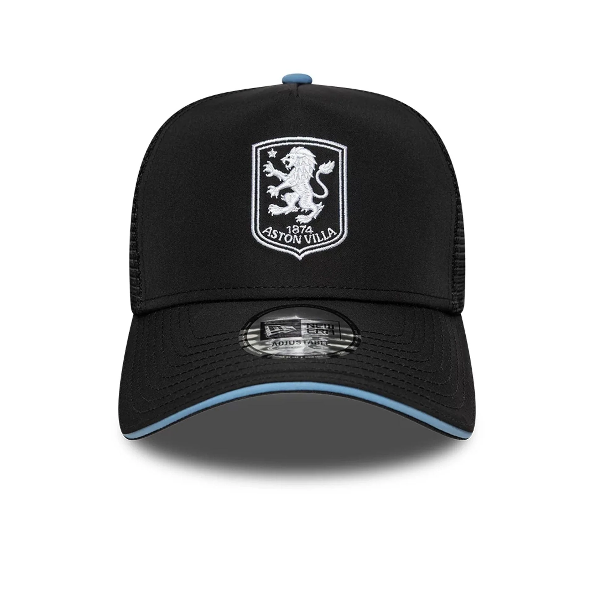 Aston Villa FC Away Kit Black 9FORTY A-Frame Trucker Cap - Image 2