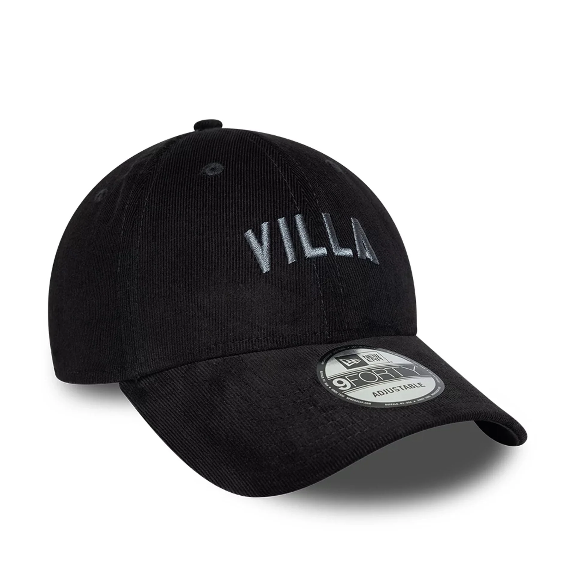 Aston Villa FC Cord Black 9FORTY Adjustable Cap - Image 3