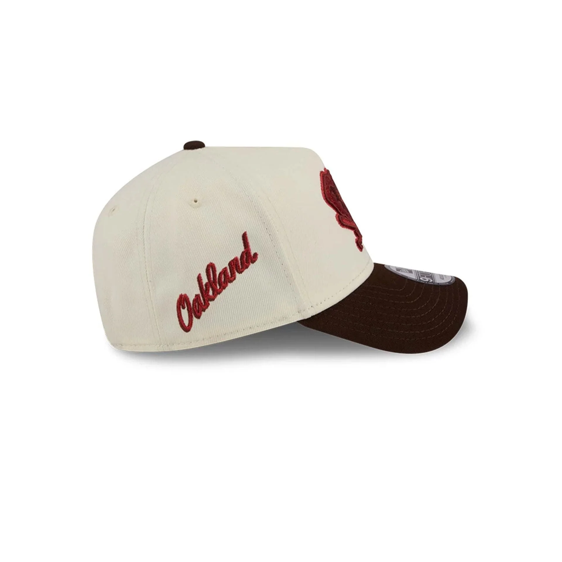 Athletics MLB City Script Cream 9FORTY A-Frame Adjustable Cap - Image 5