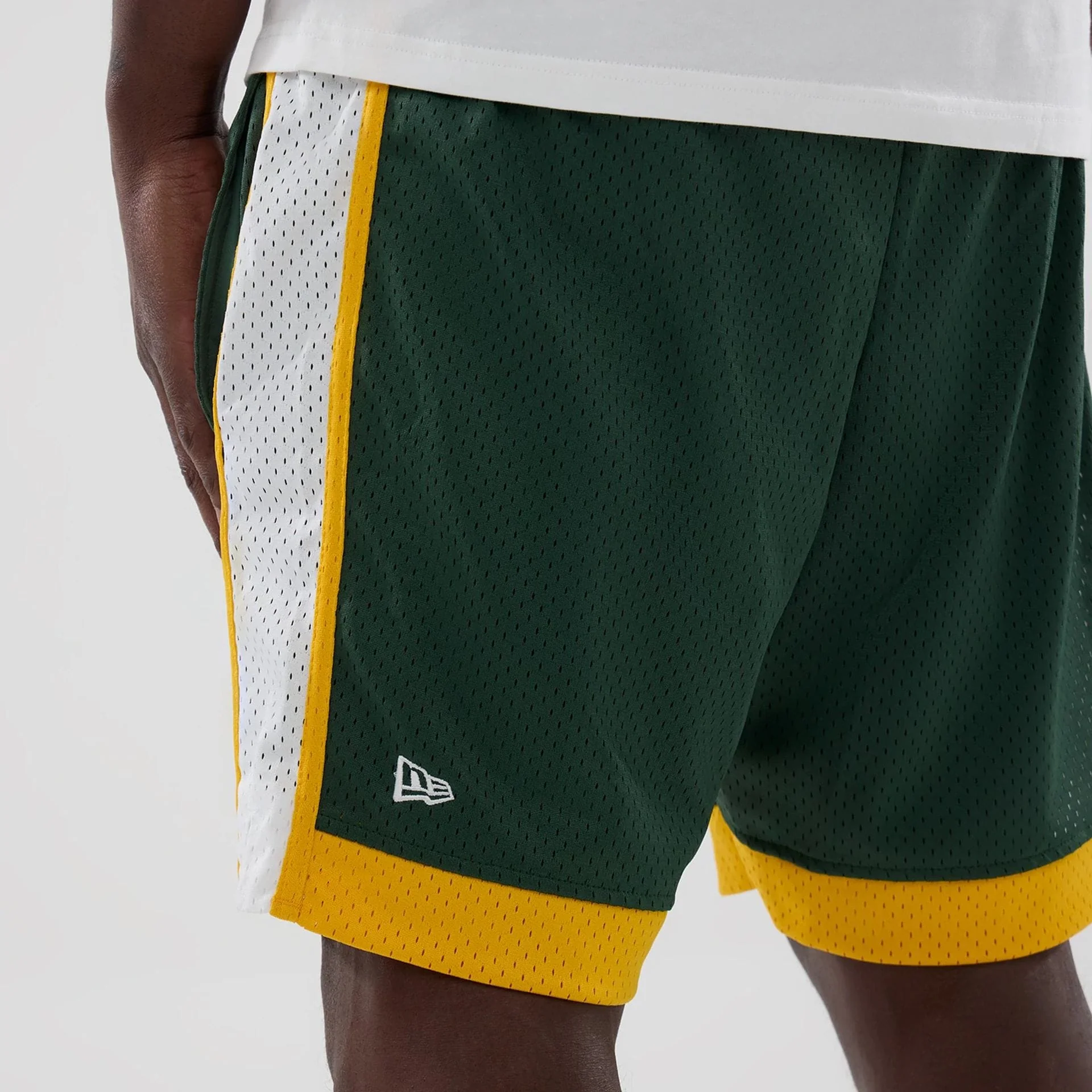 Athletics MLB Dark Green Mesh Shorts - Image 4