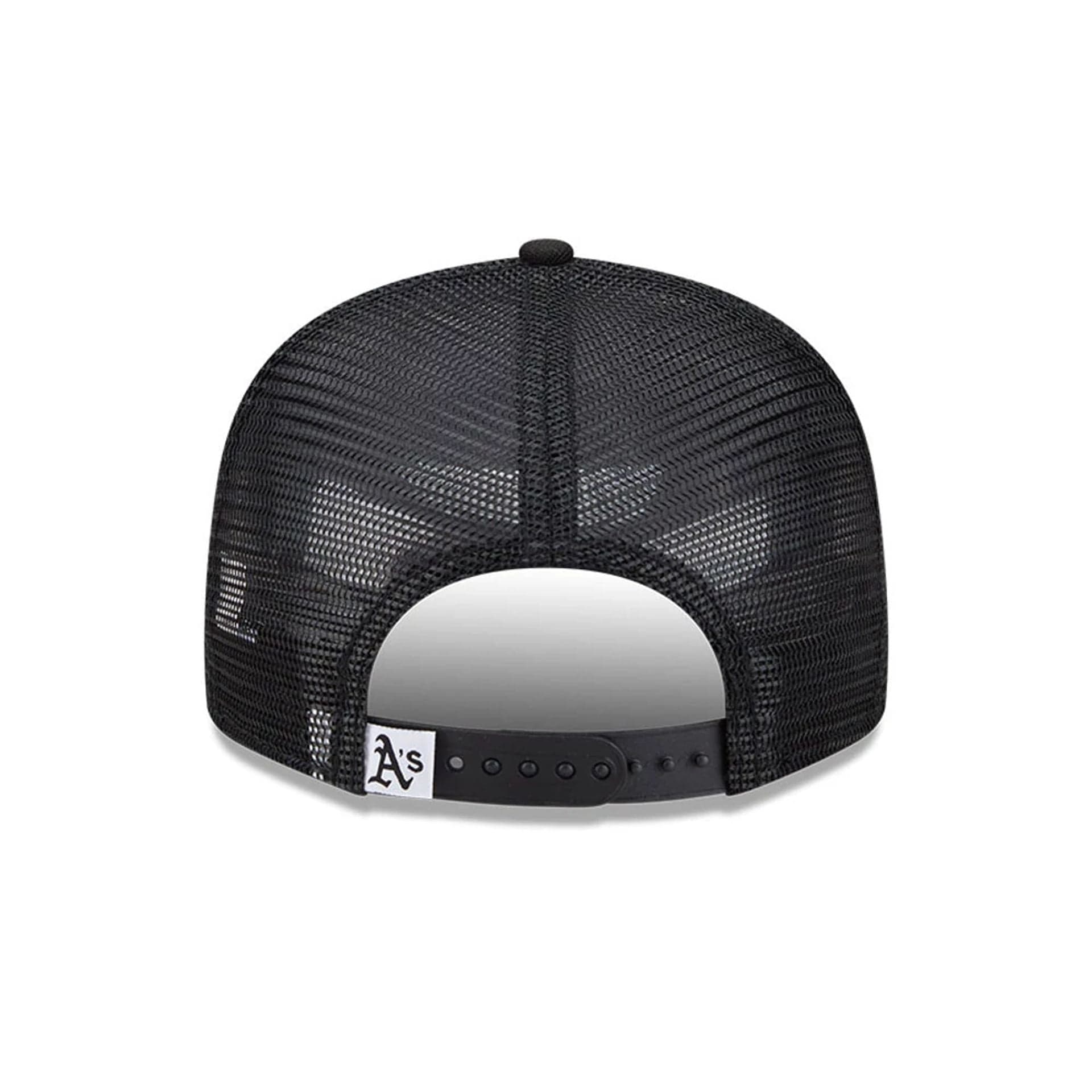 Athletics MLB Evergreen Black 9FIFTY Trucker Adjustable Cap - Image 7