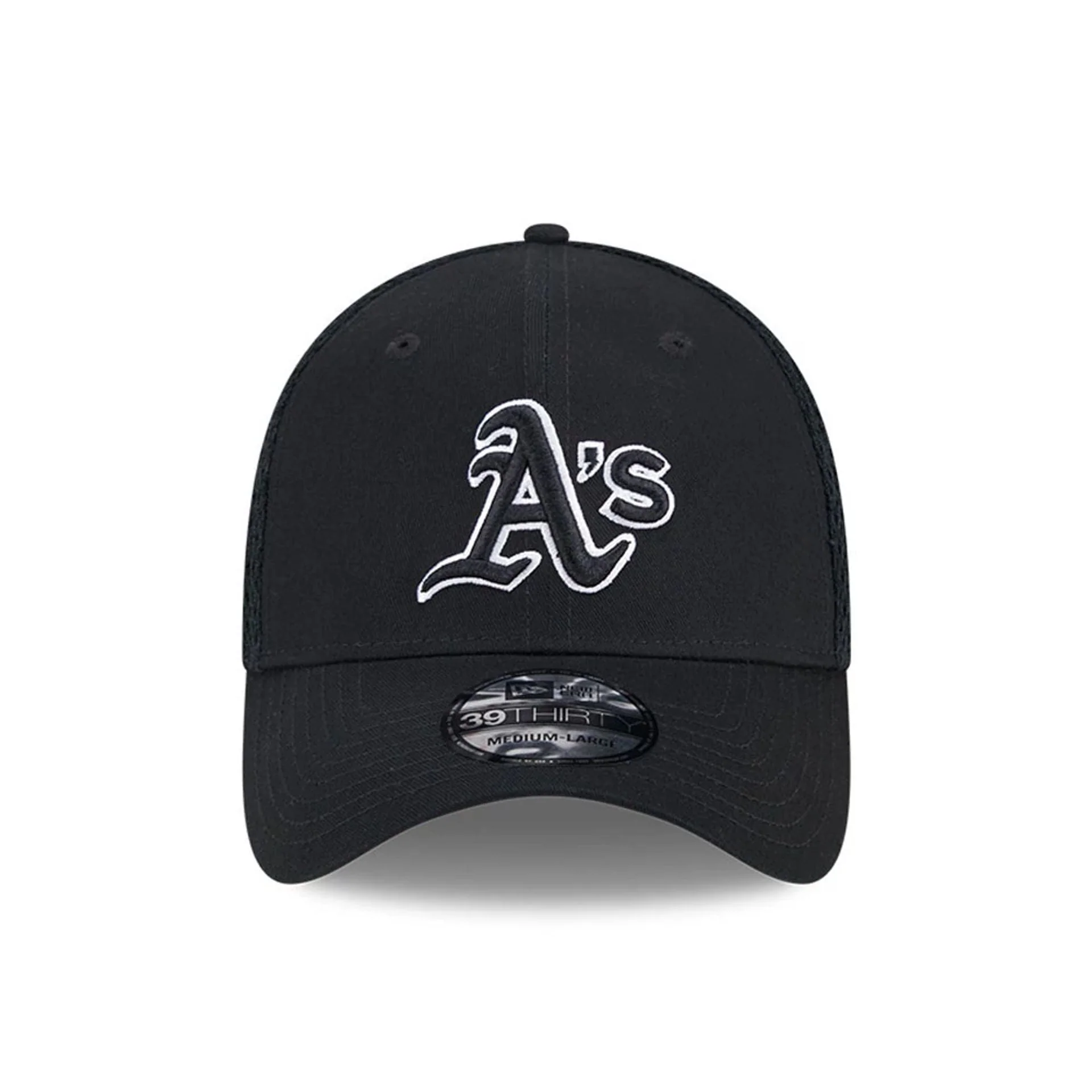 Athletics MLB Evergreen Neo Black 39THIRTY Stretch Fit Cap - Image 3