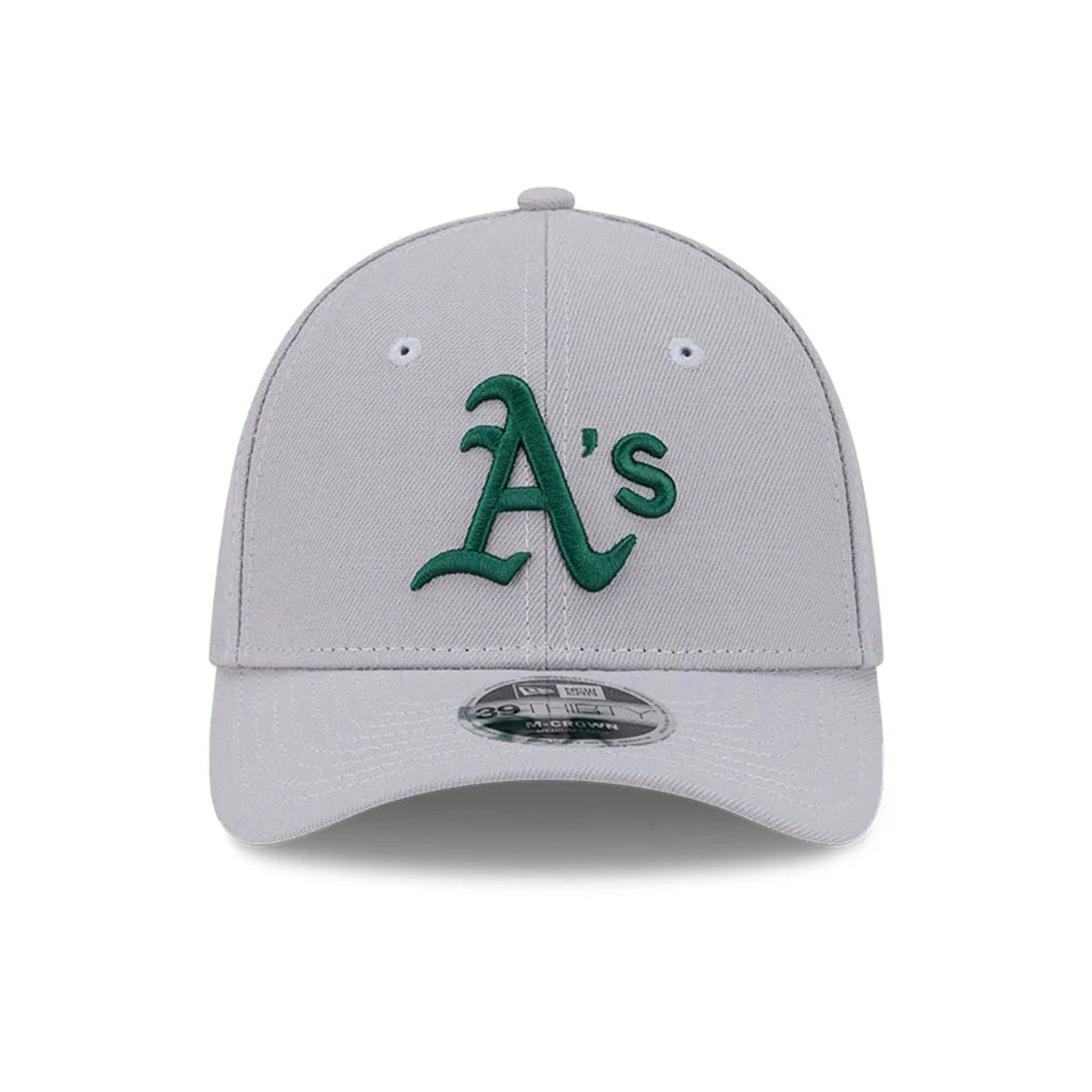 Athletics MLB Grey 39THIRTY M-Crown Stretch Fit Cap - Image 2