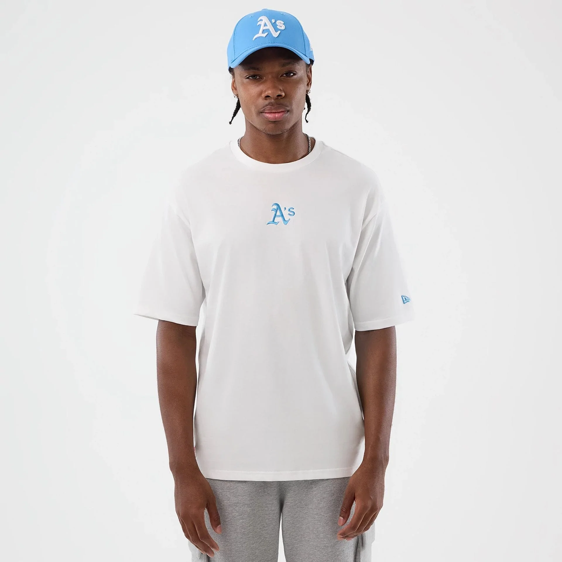 Athletics MLB League Essential White Oversized T-Shirt - Image 3