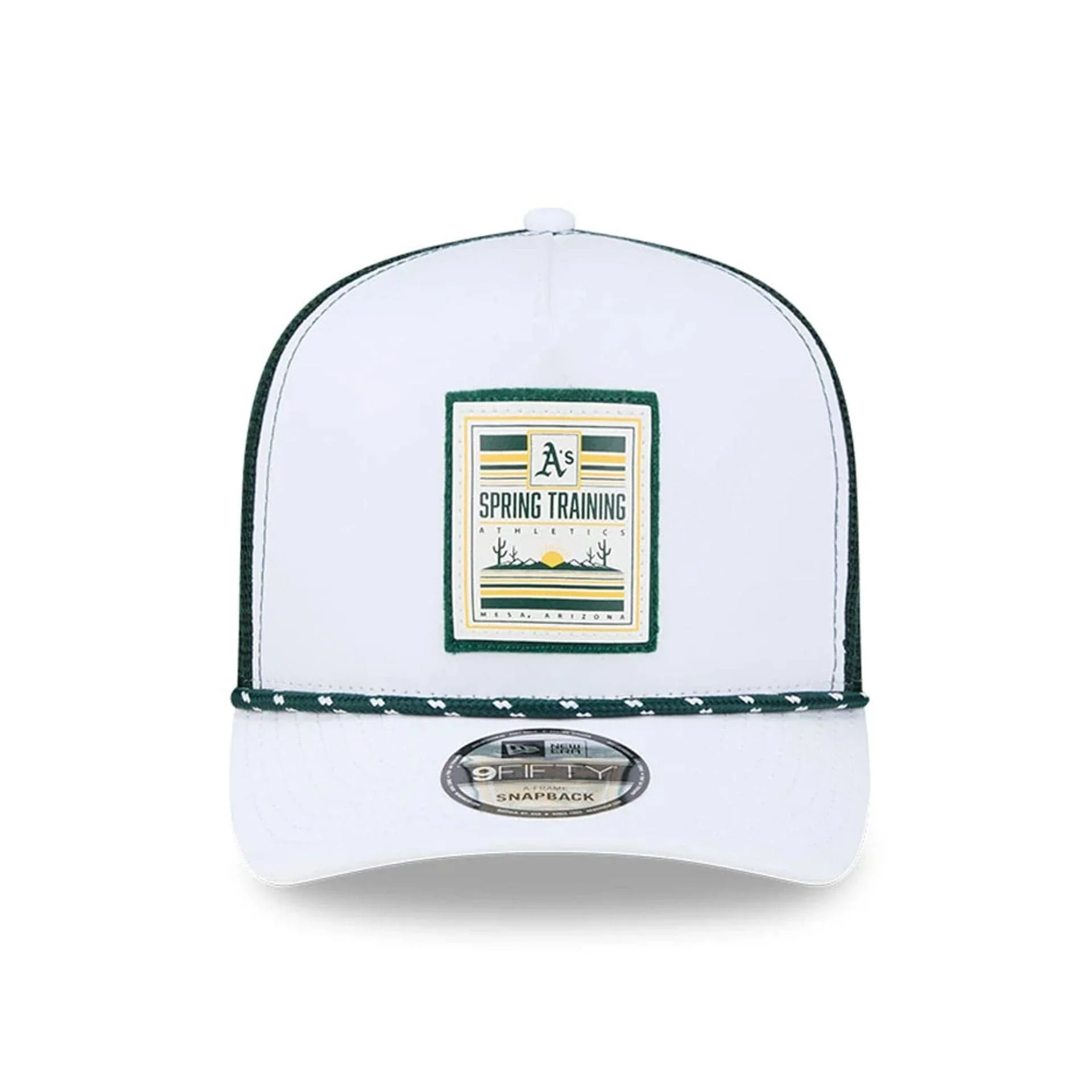 Athletics MLB Lines Dark Green 9FIFTY A-Frame Snapback Adjustable Cap - Image 3