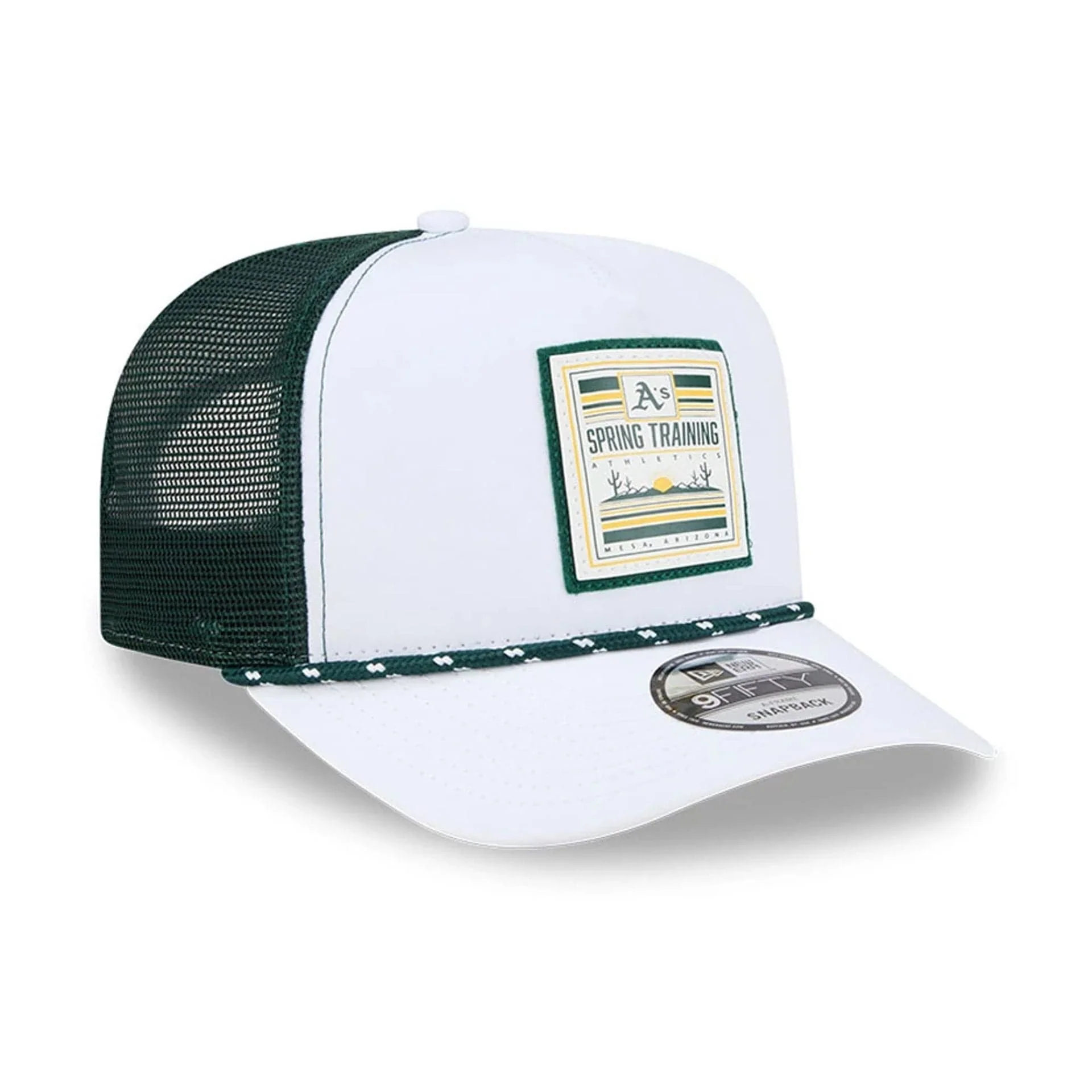 Athletics MLB Lines Dark Green 9FIFTY A-Frame Snapback Adjustable Cap - Image 4