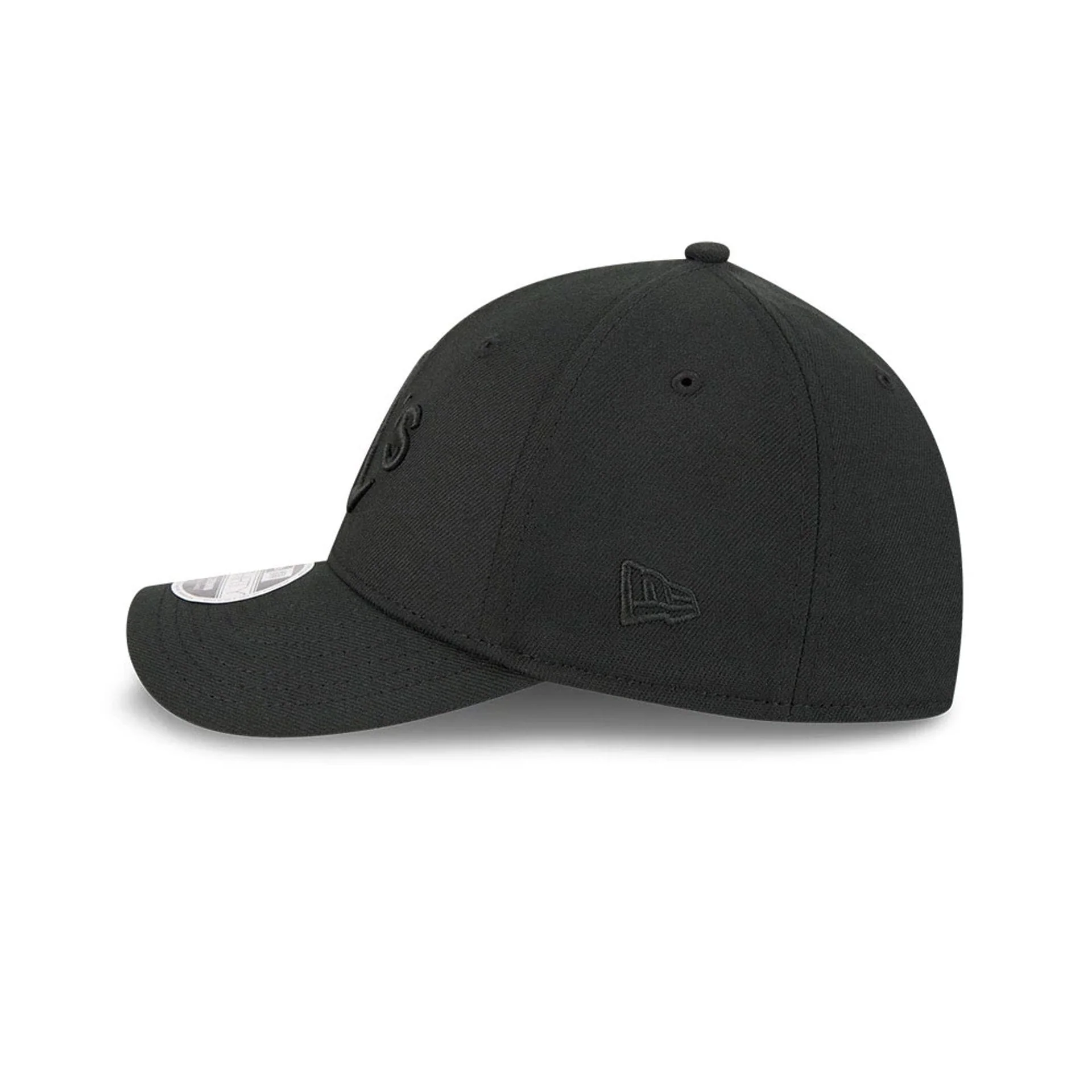 Athletics MLB Outline Black 39THIRTY M-Crown Stretch Fit Cap - Image 6
