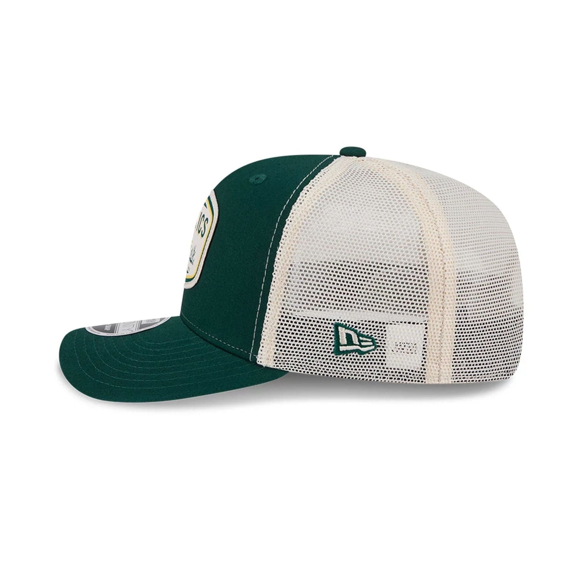 Athletics MLB Patch Dark Green 9SEVENTY Stretch Snap Adjustable Cap - Image 5