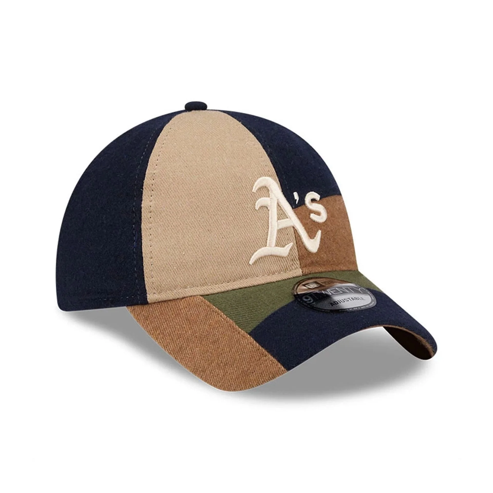 Athletics MLB Patchwork Open Brown 9TWENTY Adjustable Cap - Image 4