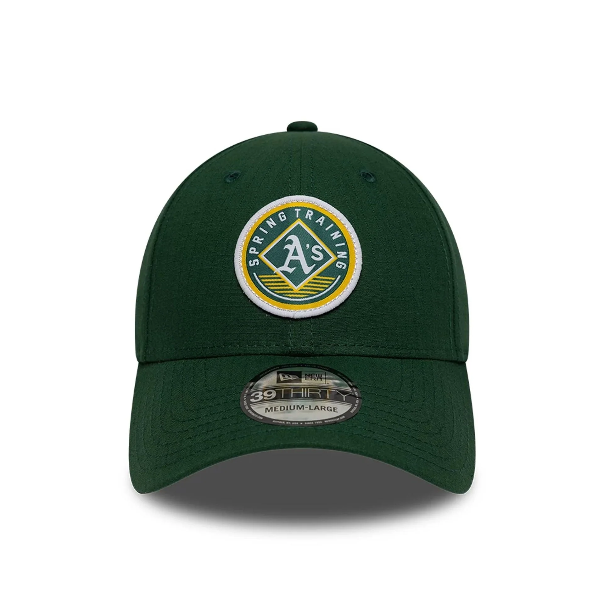 Athletics MLB Ripstop Dark Green 39THIRTY Stretch Fit Cap - Image 3