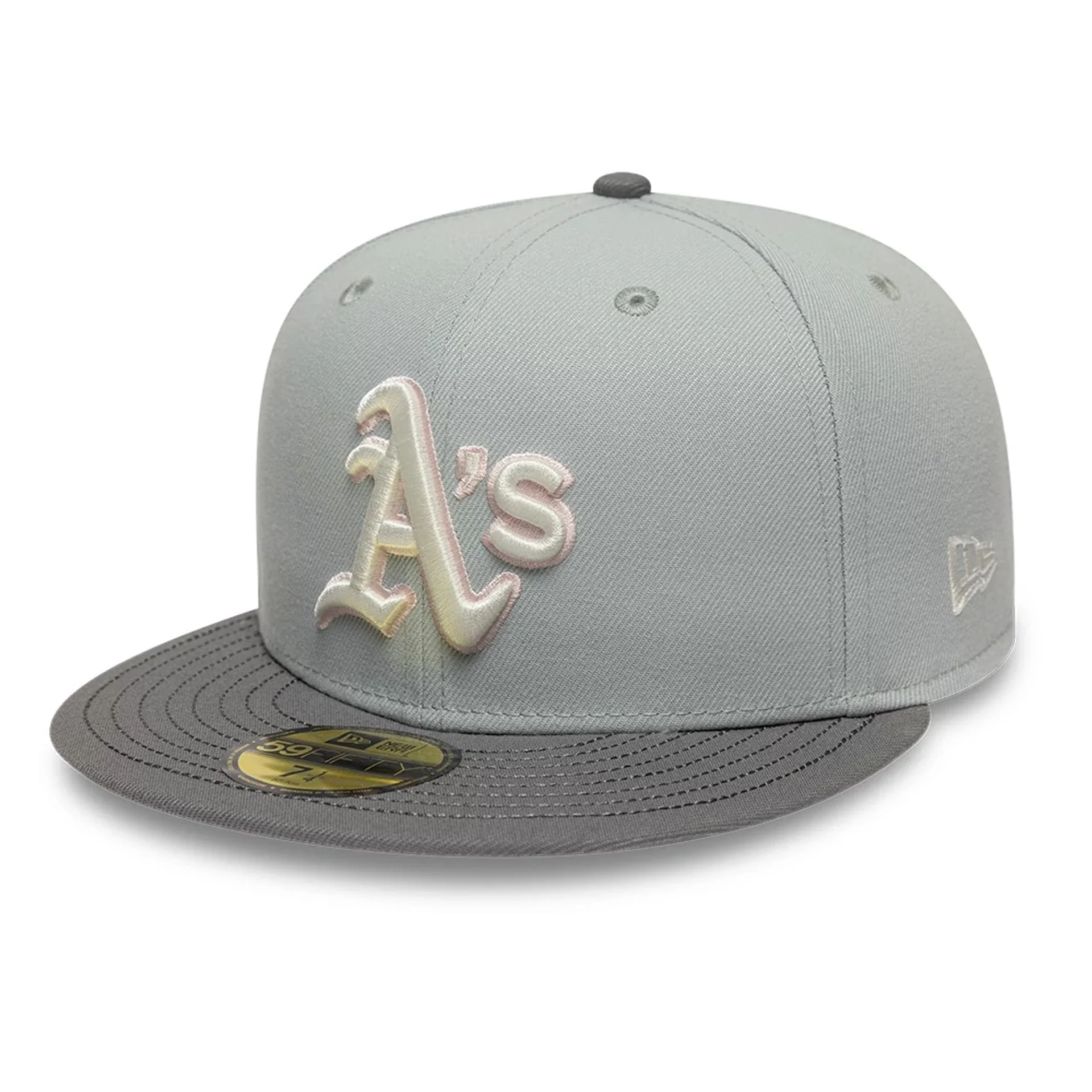 Athletics MLB Sakura Nagashi Grey 59FIFTY Fitted Cap - Image 4