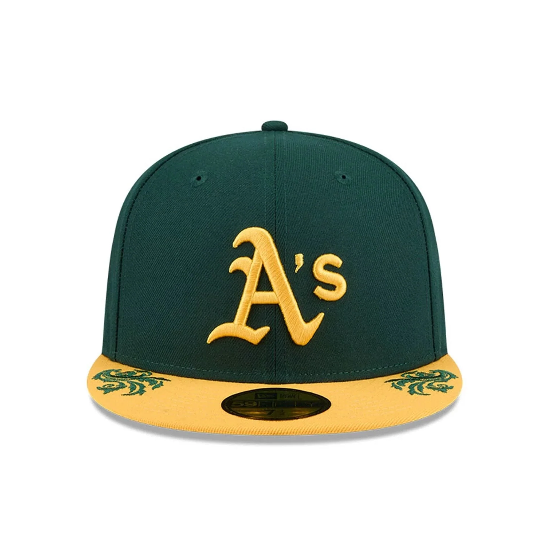 Athletics MLB Script Dark Green 59FIFTY Fitted Cap - Image 6