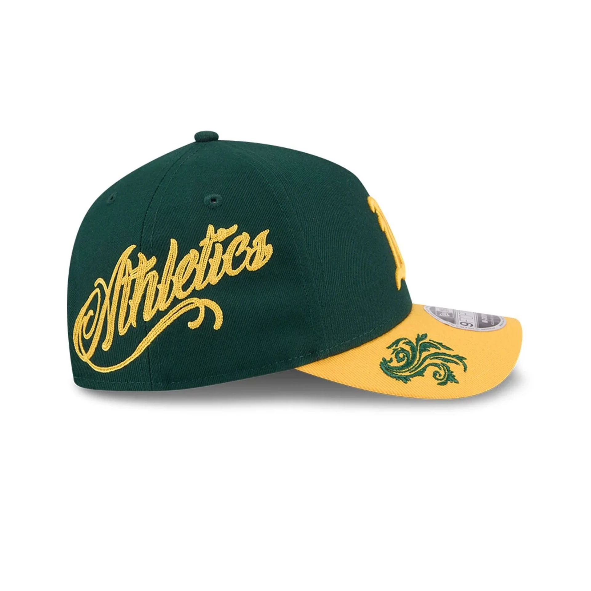 Athletics MLB Script Dark Green 9FORTY M-Crown A-Frame Adjustable Cap - Image 4