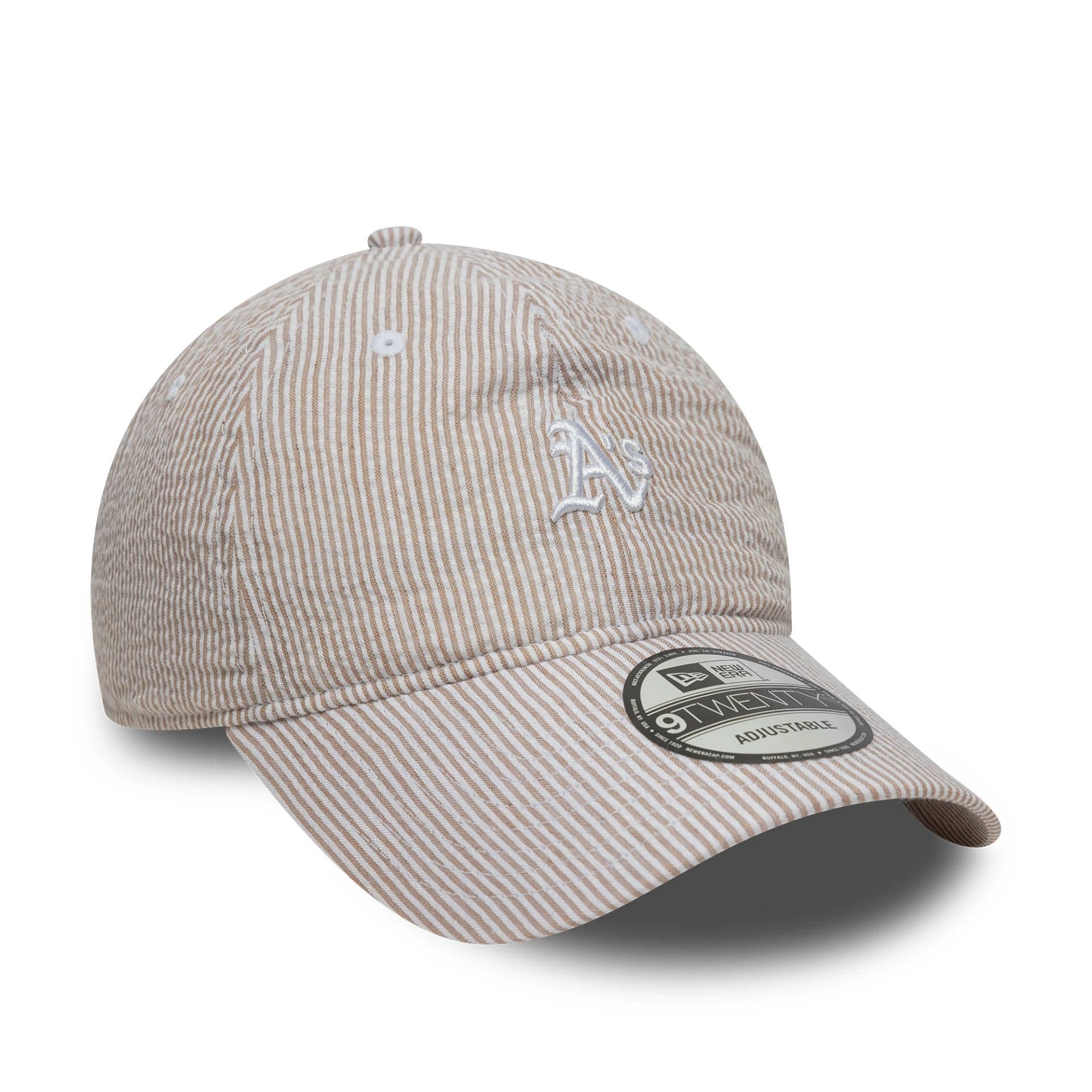 Athletics MLB Seersucker Light Beige 9TWENTY Adjustable Cap - Image 3