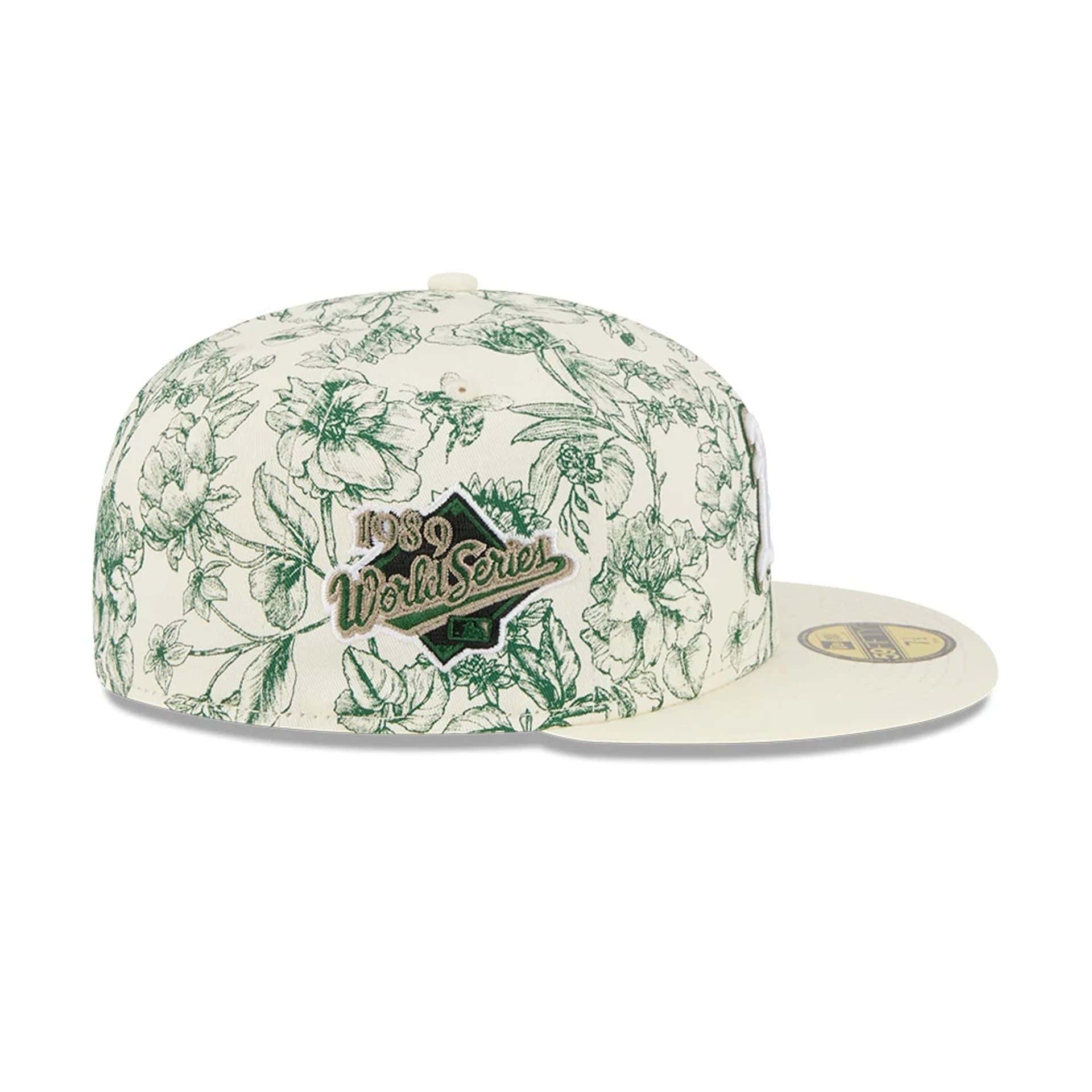 Athletics MLB Spring Floral White 59FIFTY Fitted Cap - Image 4