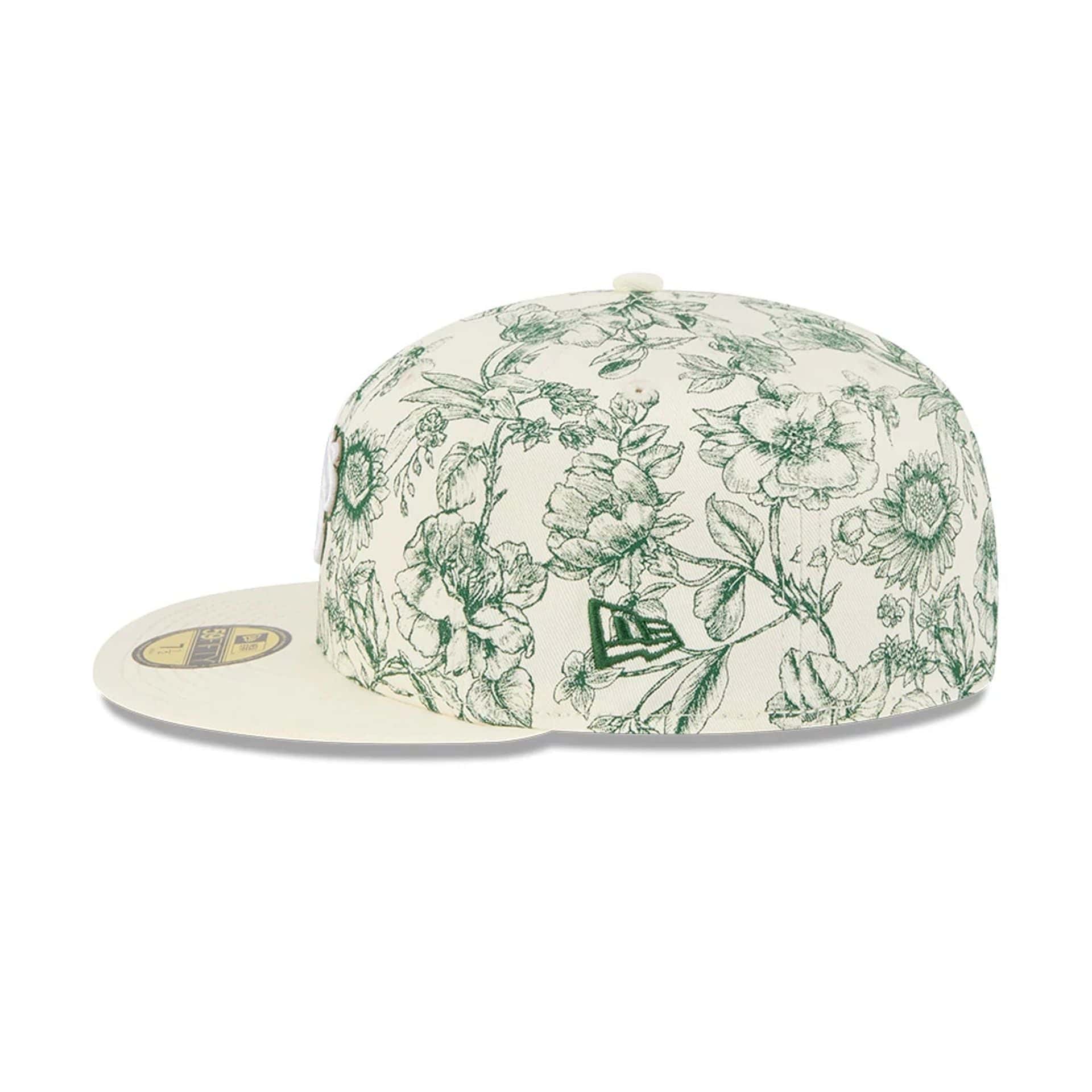 Athletics MLB Spring Floral White 59FIFTY Fitted Cap - Image 5