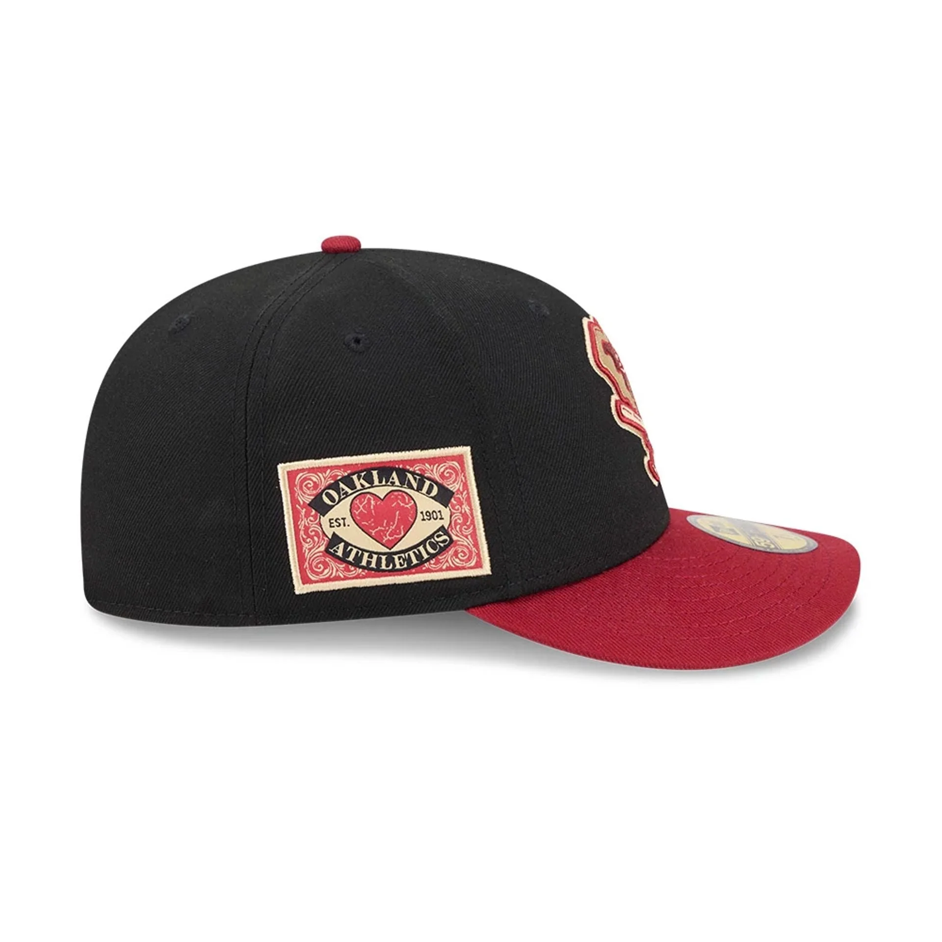 Athletics MLB Team Cards Black 59FIFTY Fitted Cap - Image 6