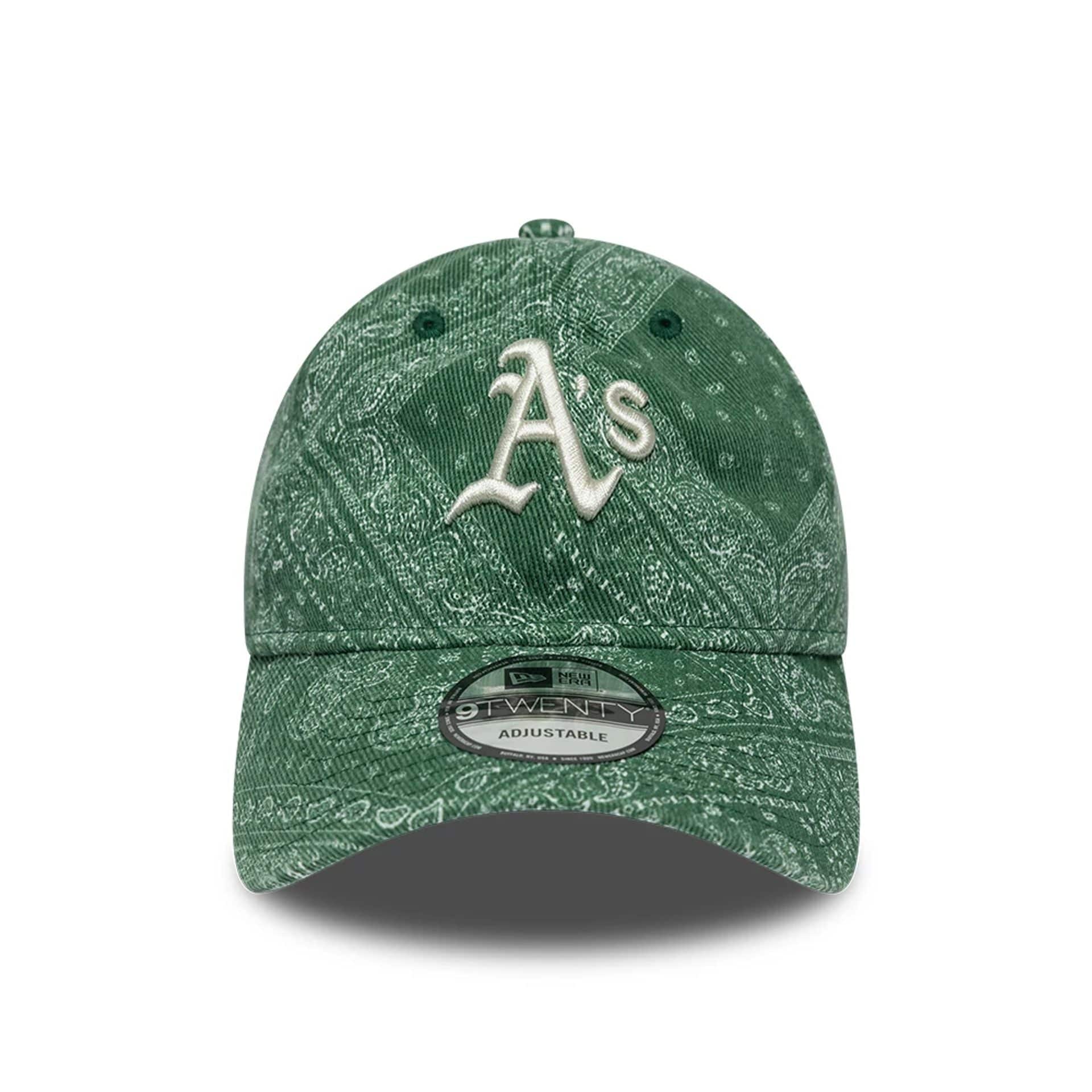 Athletics MLB Washed Paisley Dark Green 9TWENTY Adjustable Cap - Image 3