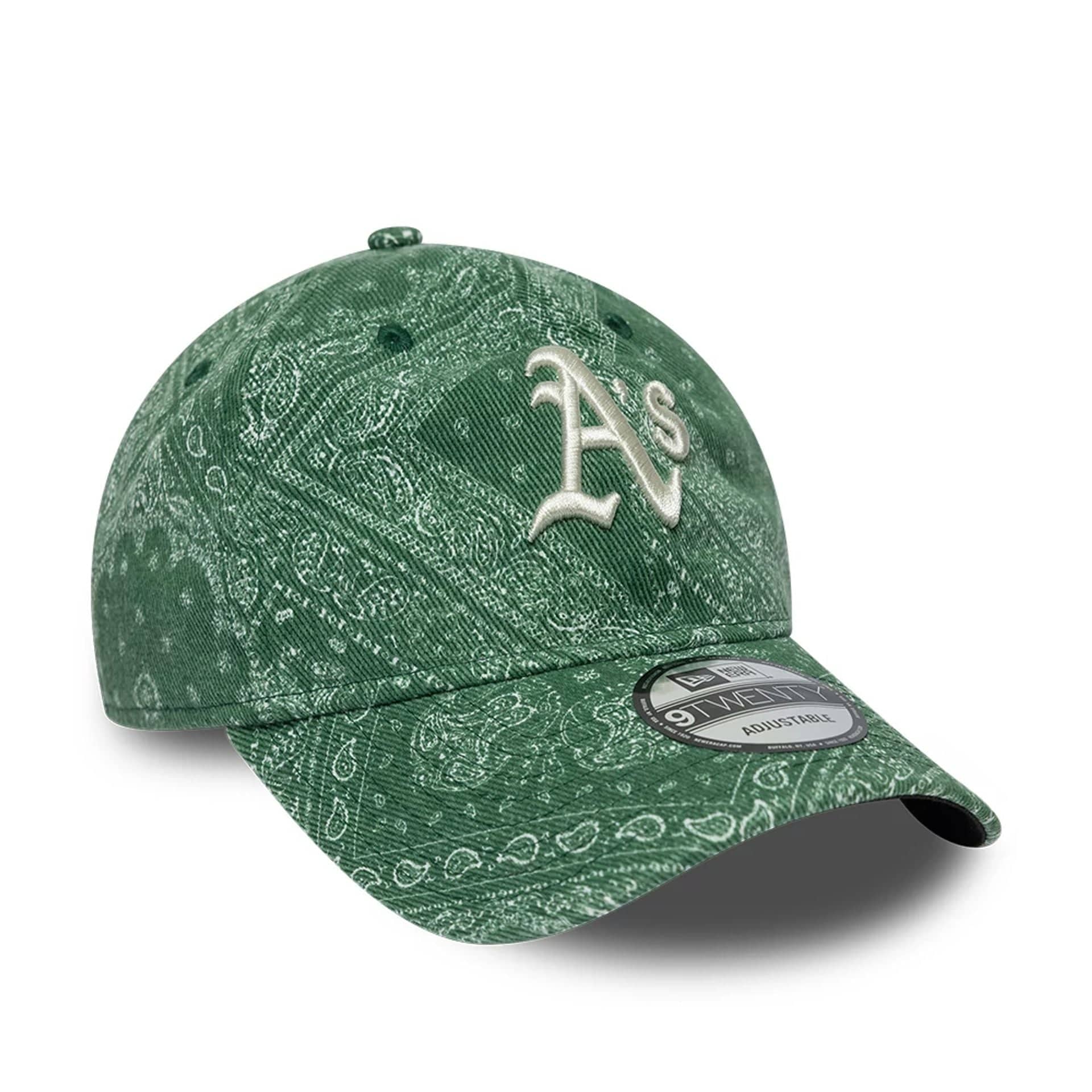 Athletics MLB Washed Paisley Dark Green 9TWENTY Adjustable Cap - Image 4