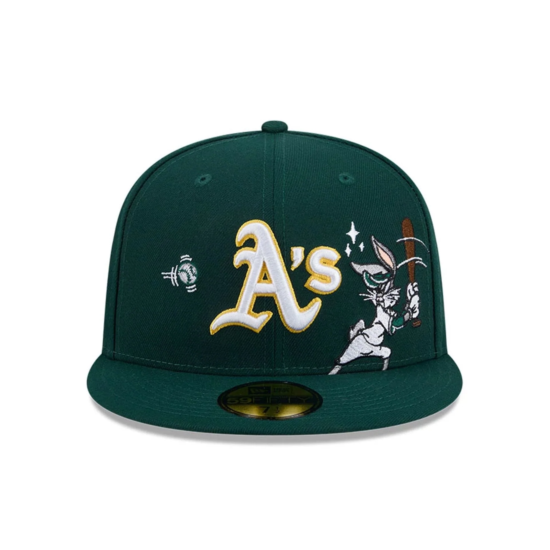 Athletics MLB X Looney Tunes Bugs Bunny Dark Green 59FIFTY Fitted Cap - Image 3