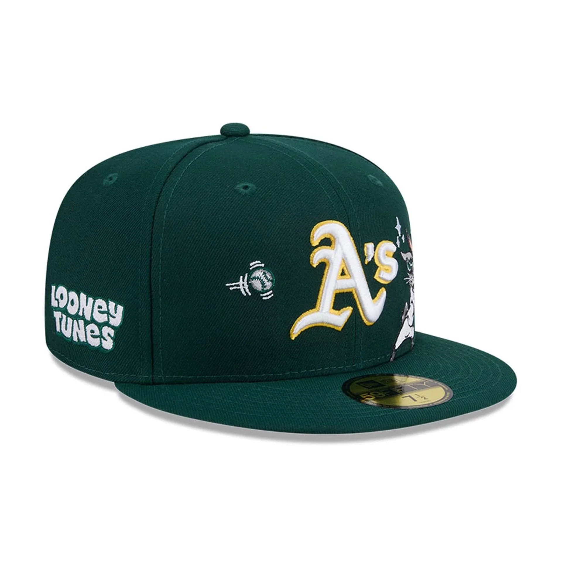 Athletics MLB X Looney Tunes Bugs Bunny Dark Green 59FIFTY Fitted Cap - Image 5