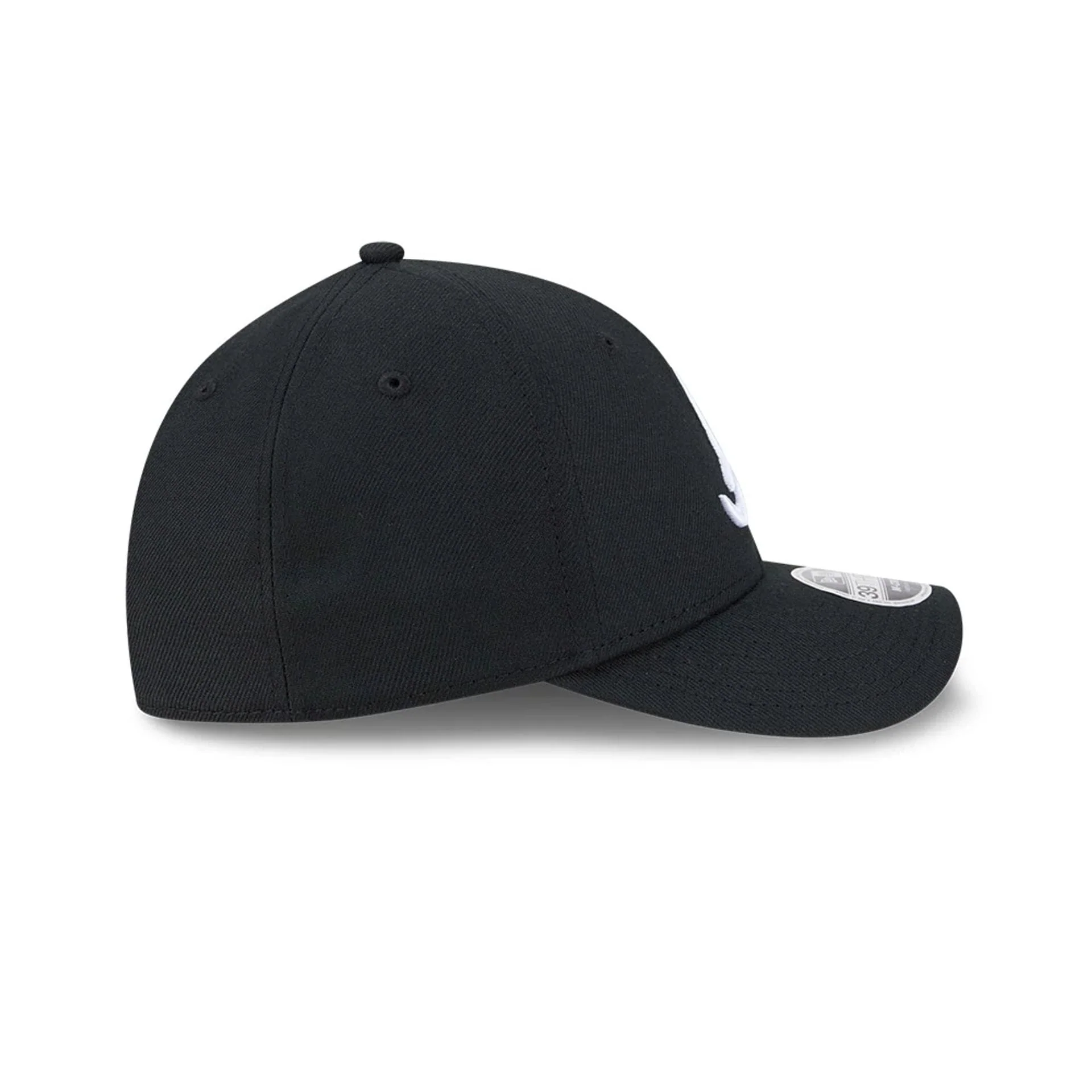 Atlanta Braves MLB Black 39THIRTY M-Crown Stretch Fit Cap - Image 7