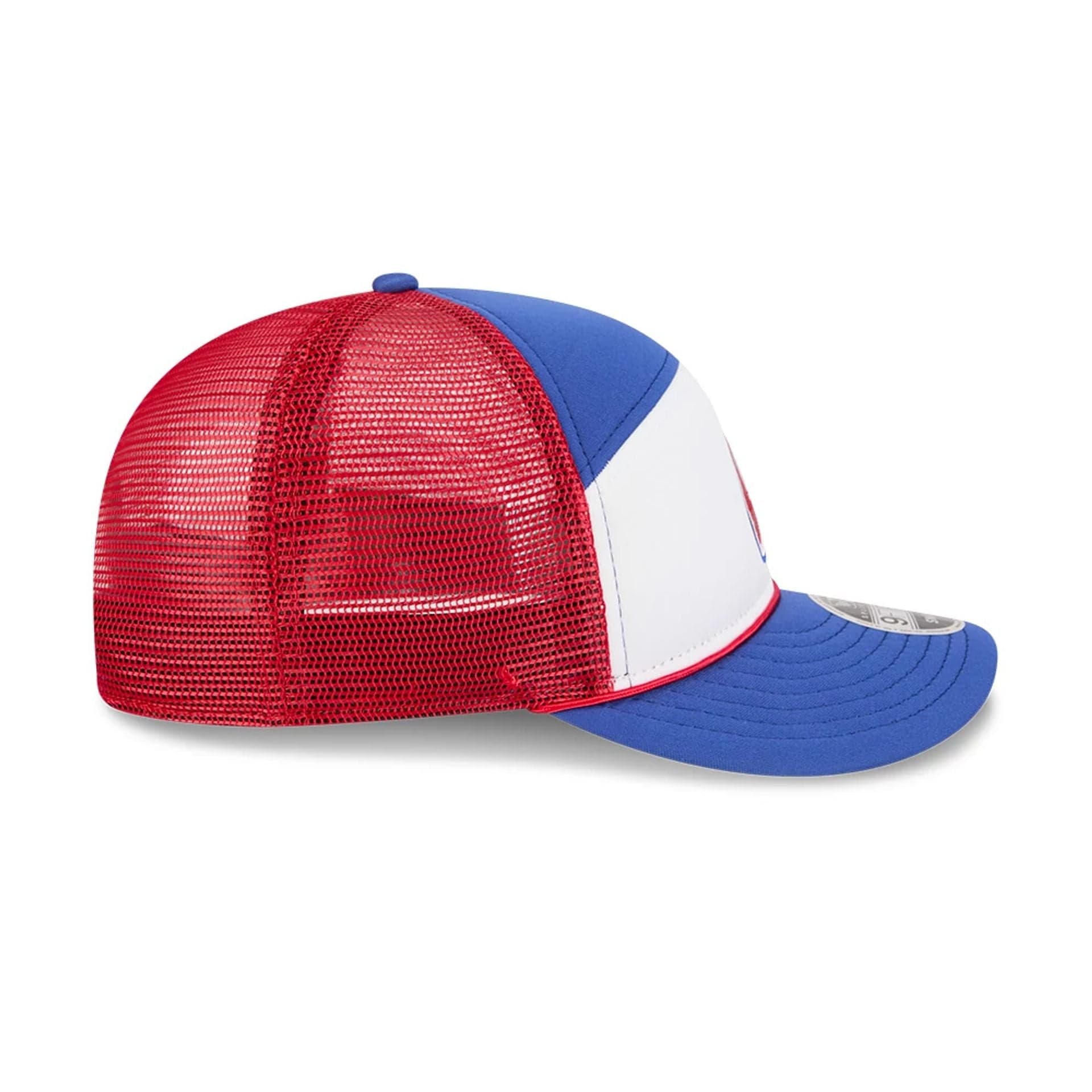Atlanta Braves MLB Blocked Blue 9FIFTY Split Panel Snapback Adjustable Cap - Image 6