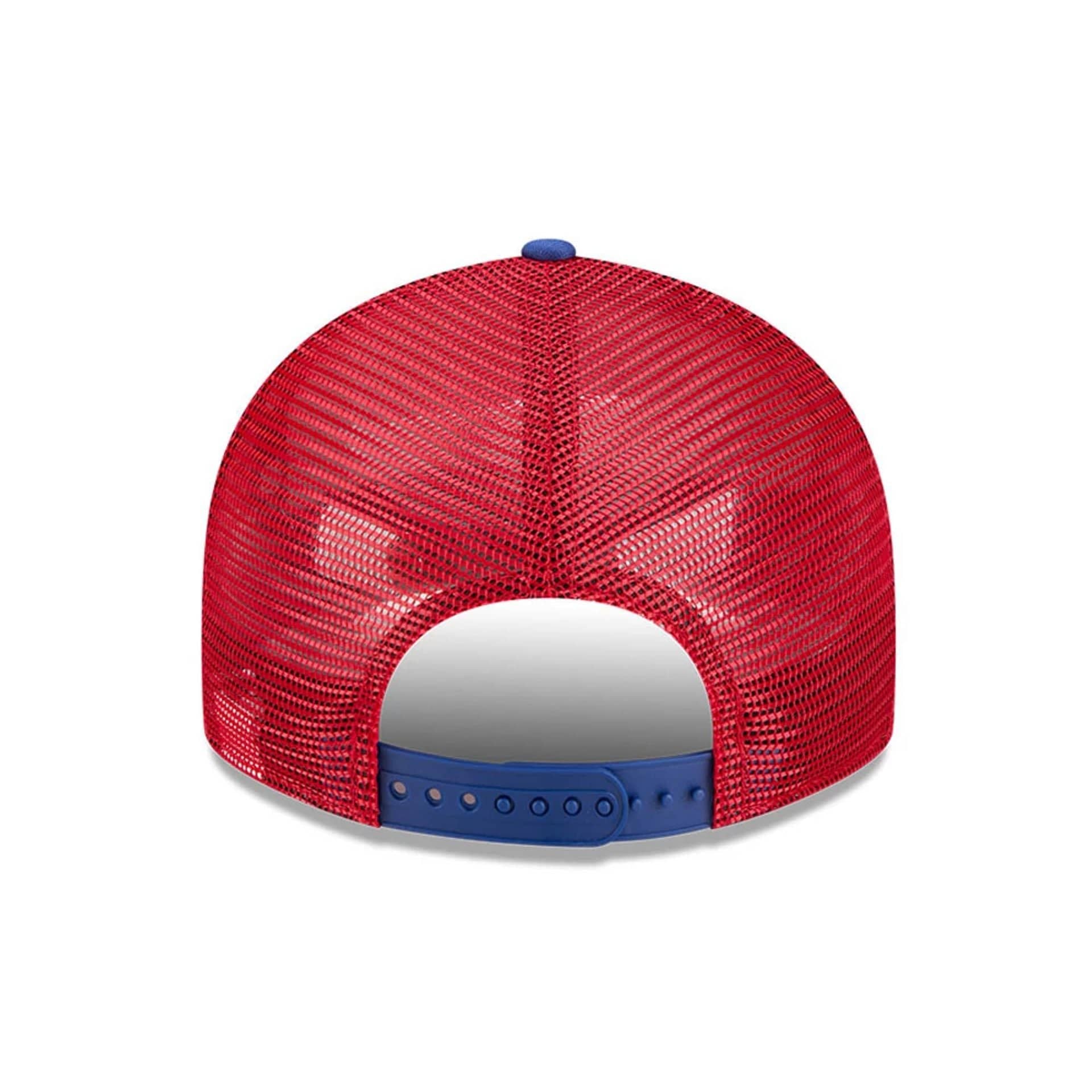 Atlanta Braves MLB Blocked Blue 9FIFTY Split Panel Snapback Adjustable Cap - Image 7