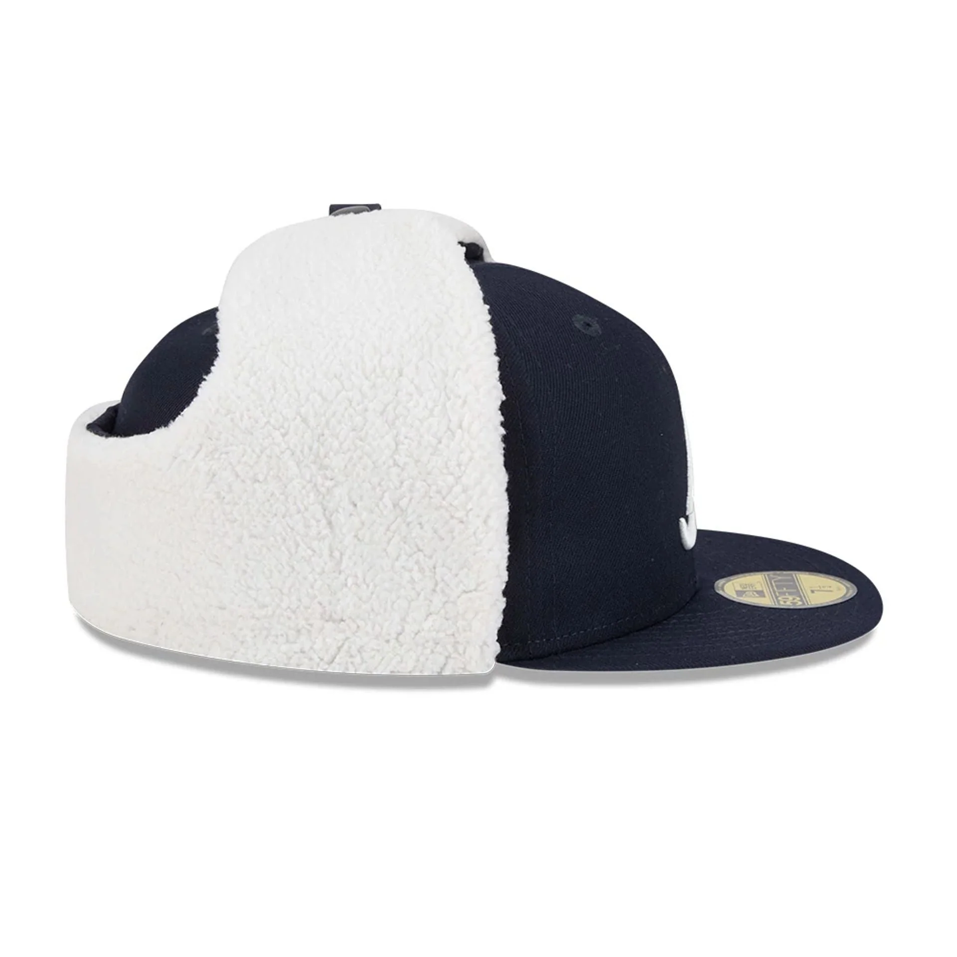 Atlanta Braves MLB Classic Navy Dogear 59FIFTY Fitted Cap - Image 7