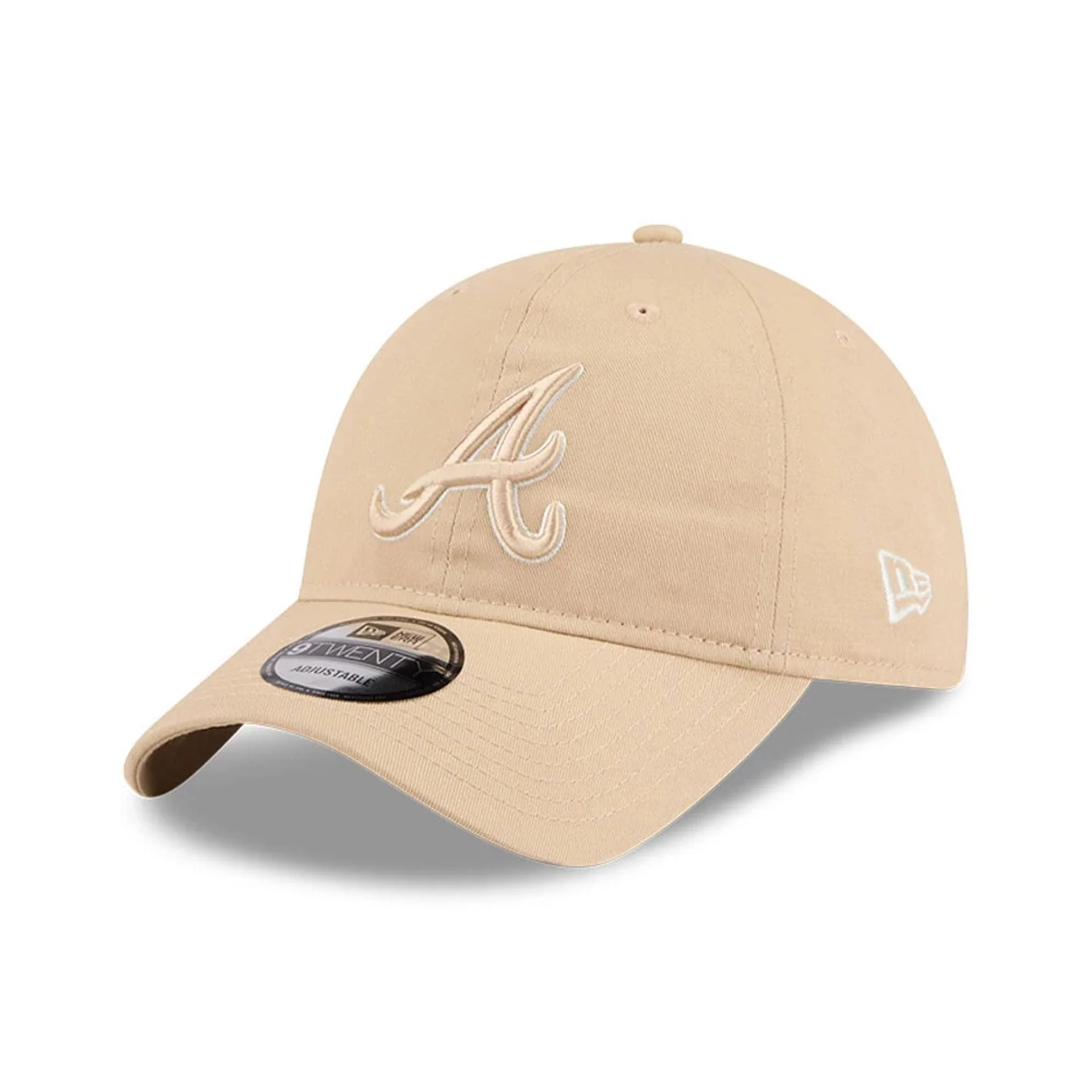 Atlanta Braves MLB Colours Light Beige 9TWENTY Adjustable Cap - Image 3